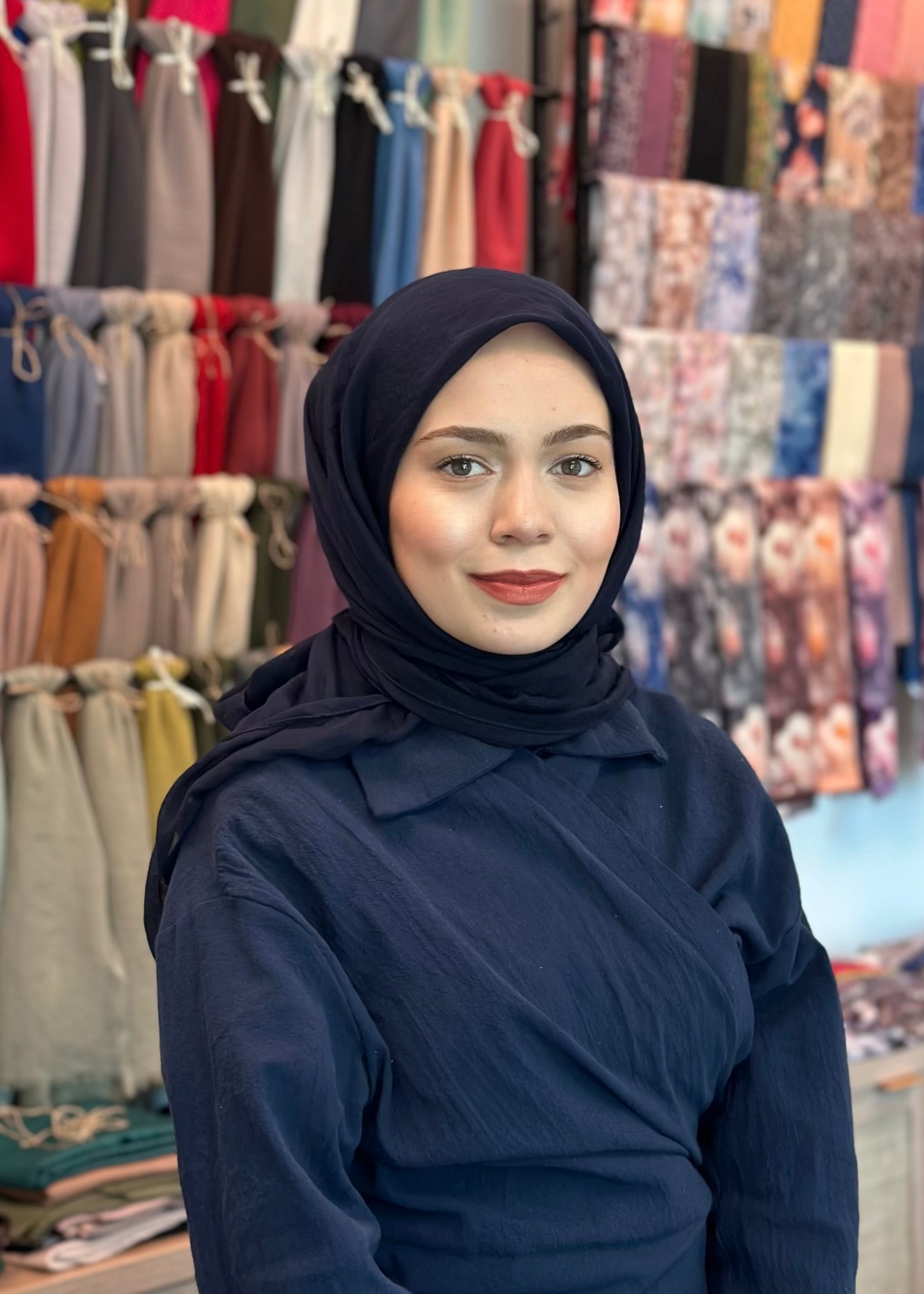 Relax Square Scarf - Dark Navy