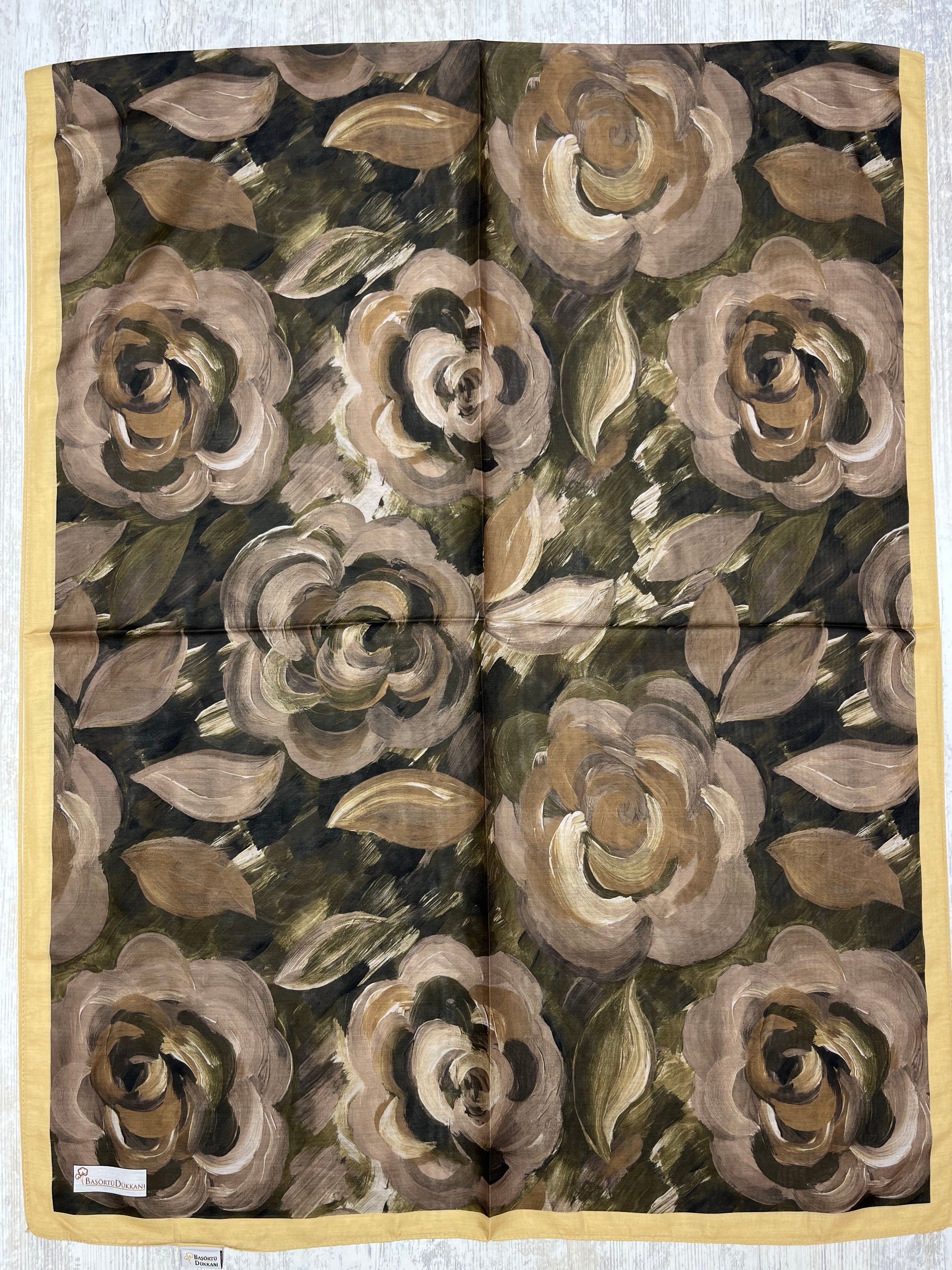 Rosara Hijab - Brown, Green, Mustard