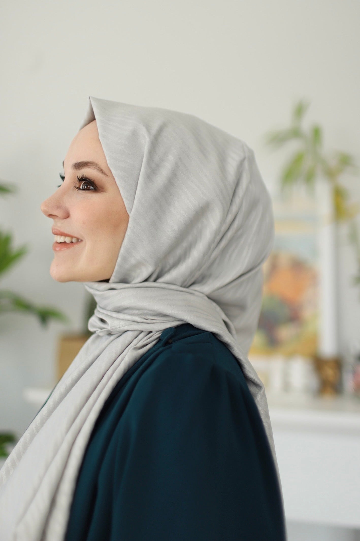 Jacquard Hijab - Stone
