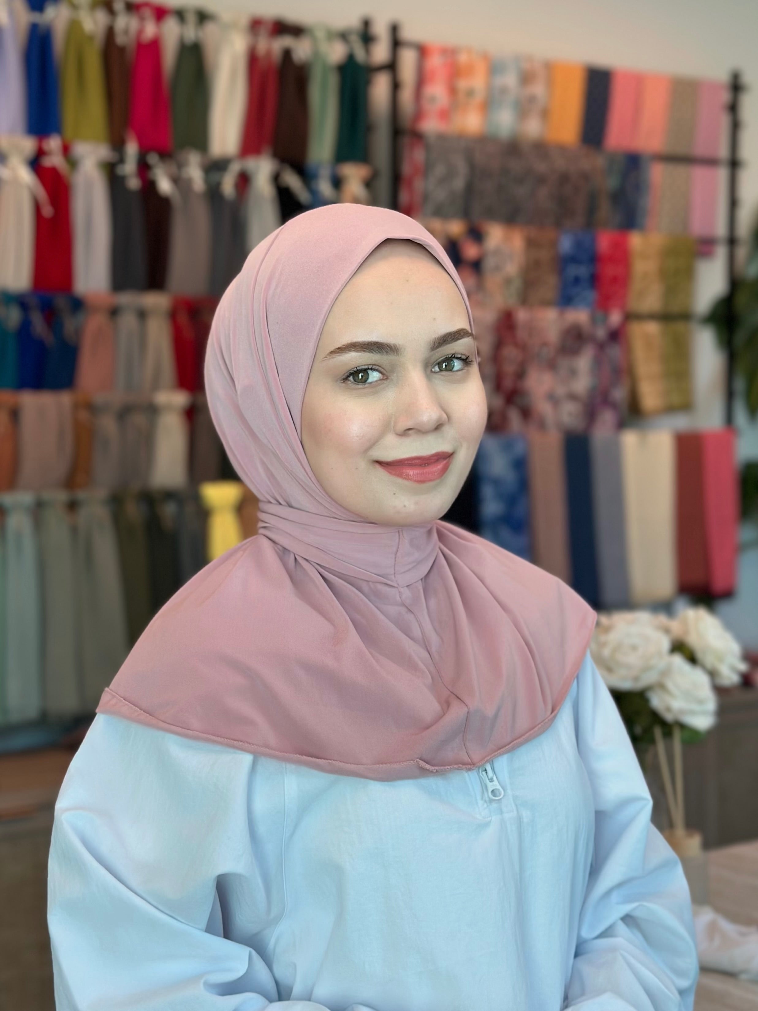 Athletic Hijab - Blush Pink