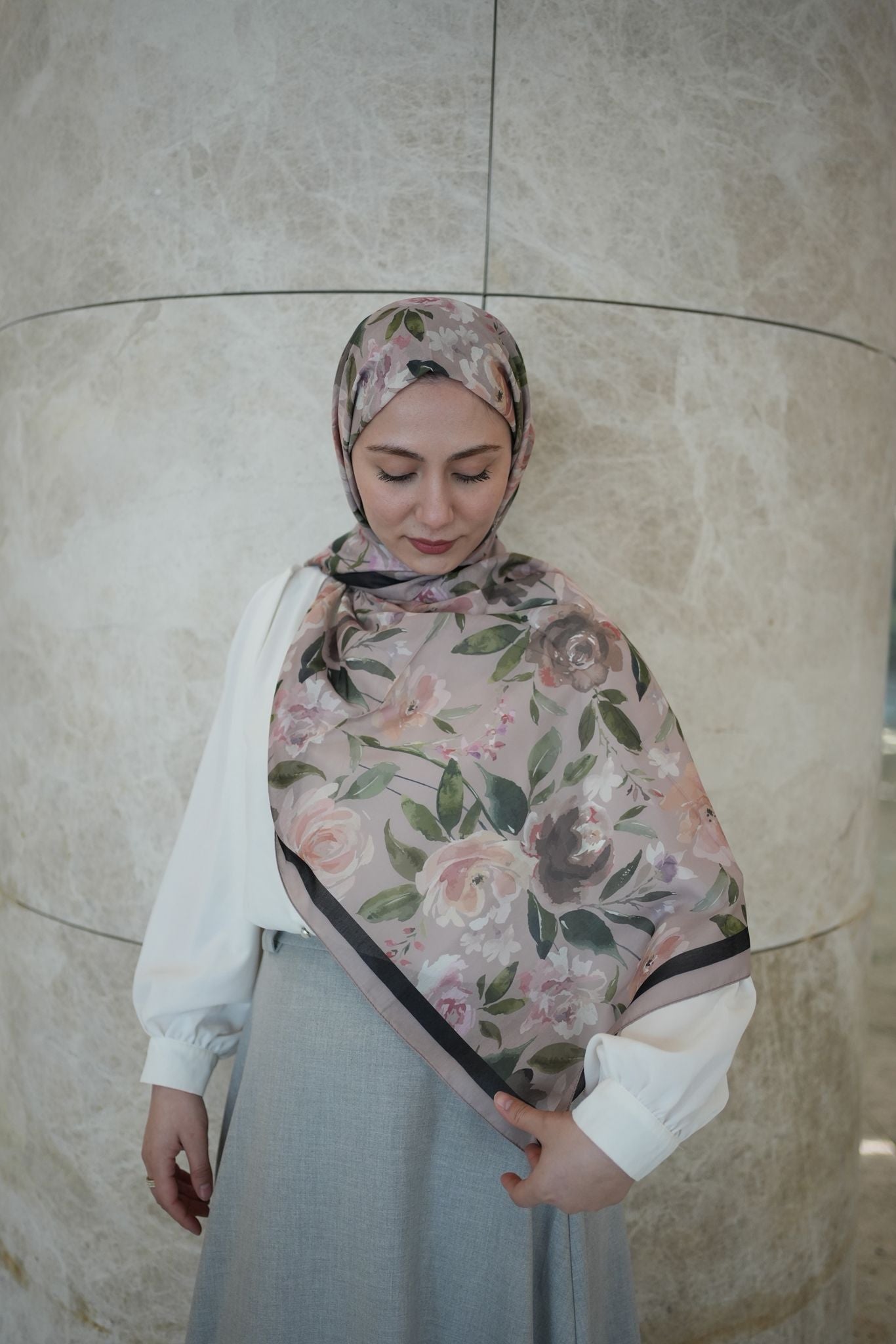 Florya Hijab - Taupe