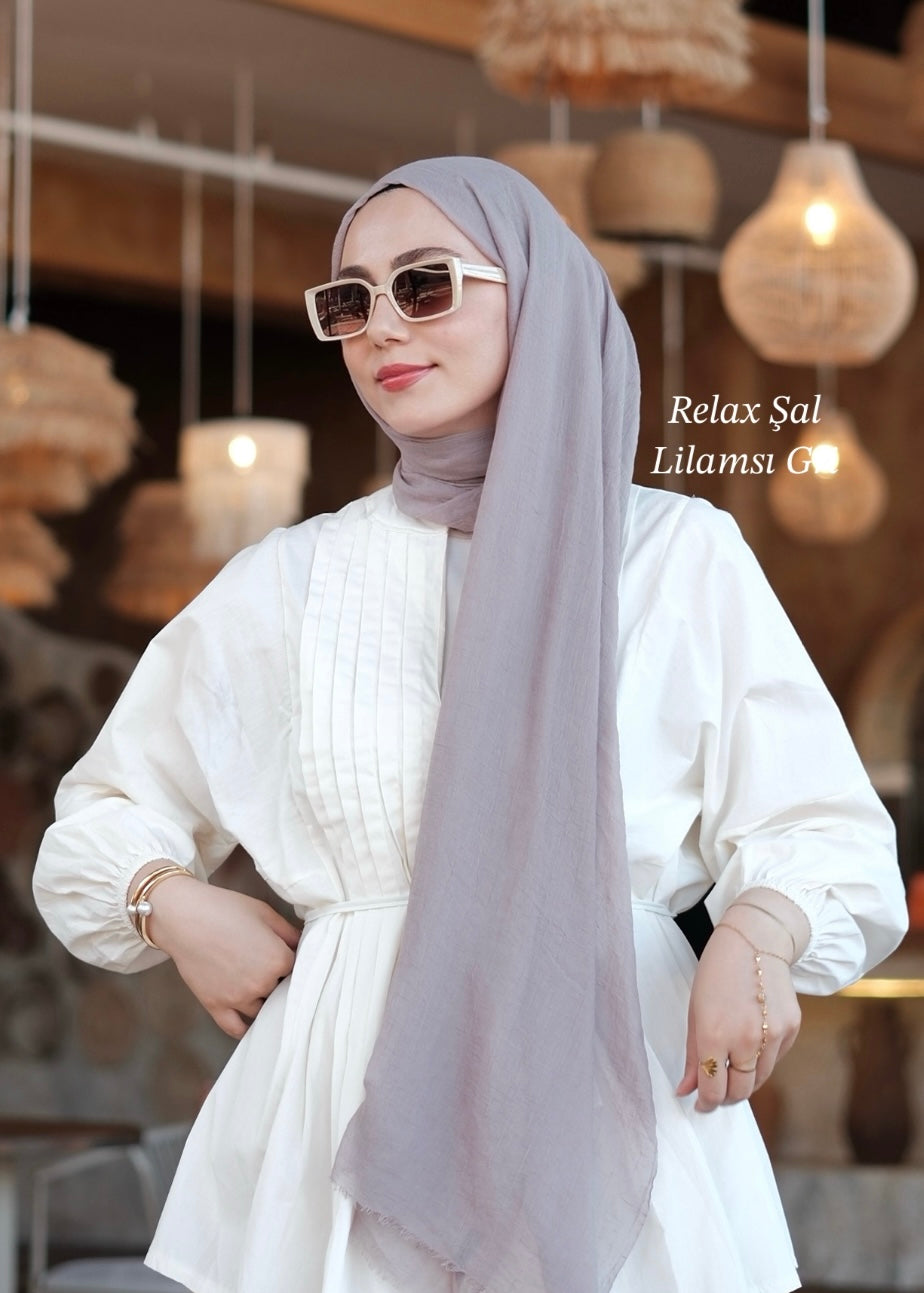 Relax Hijab - Lilac Grey
