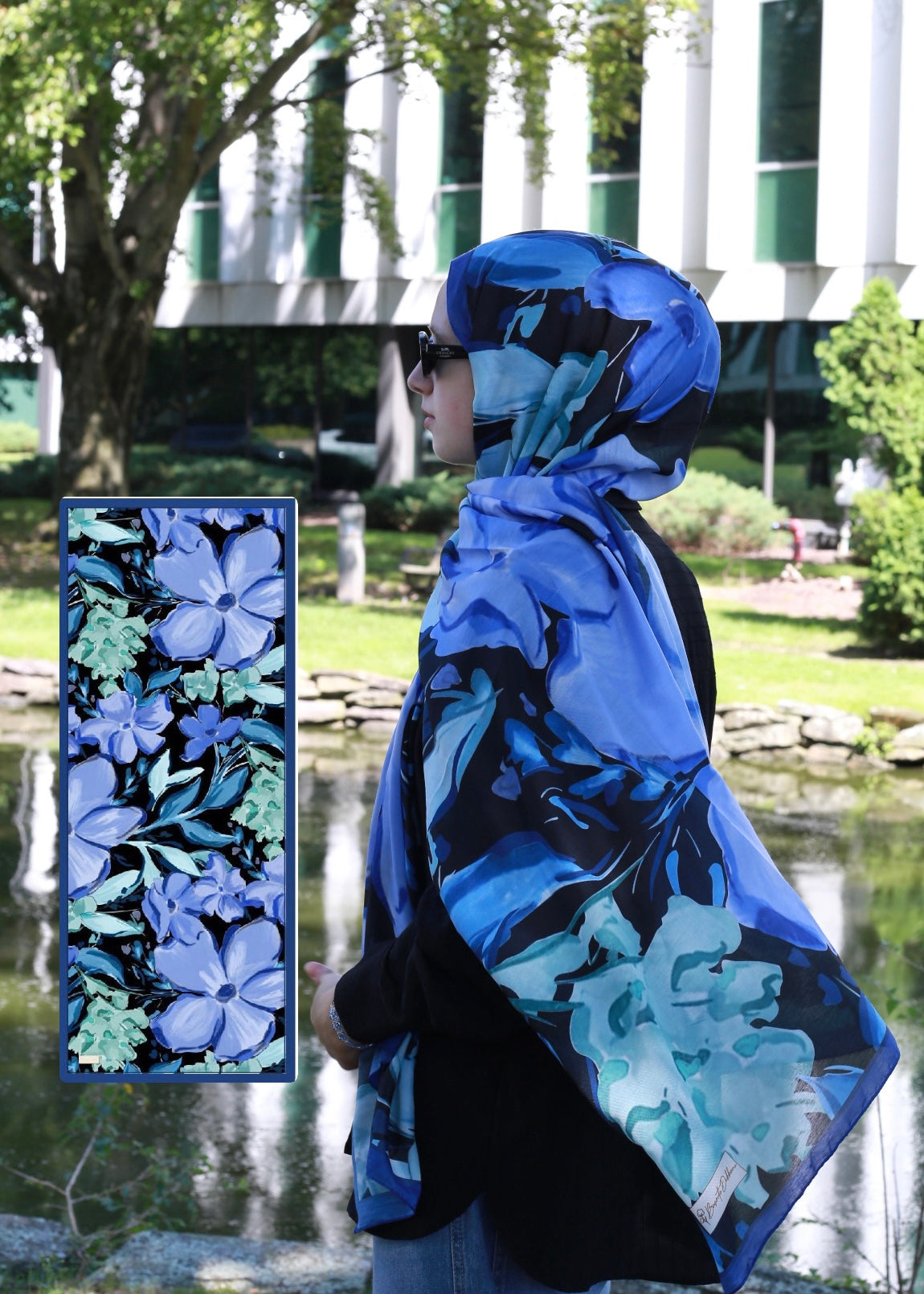 Lily Hijab - Midnight Blue