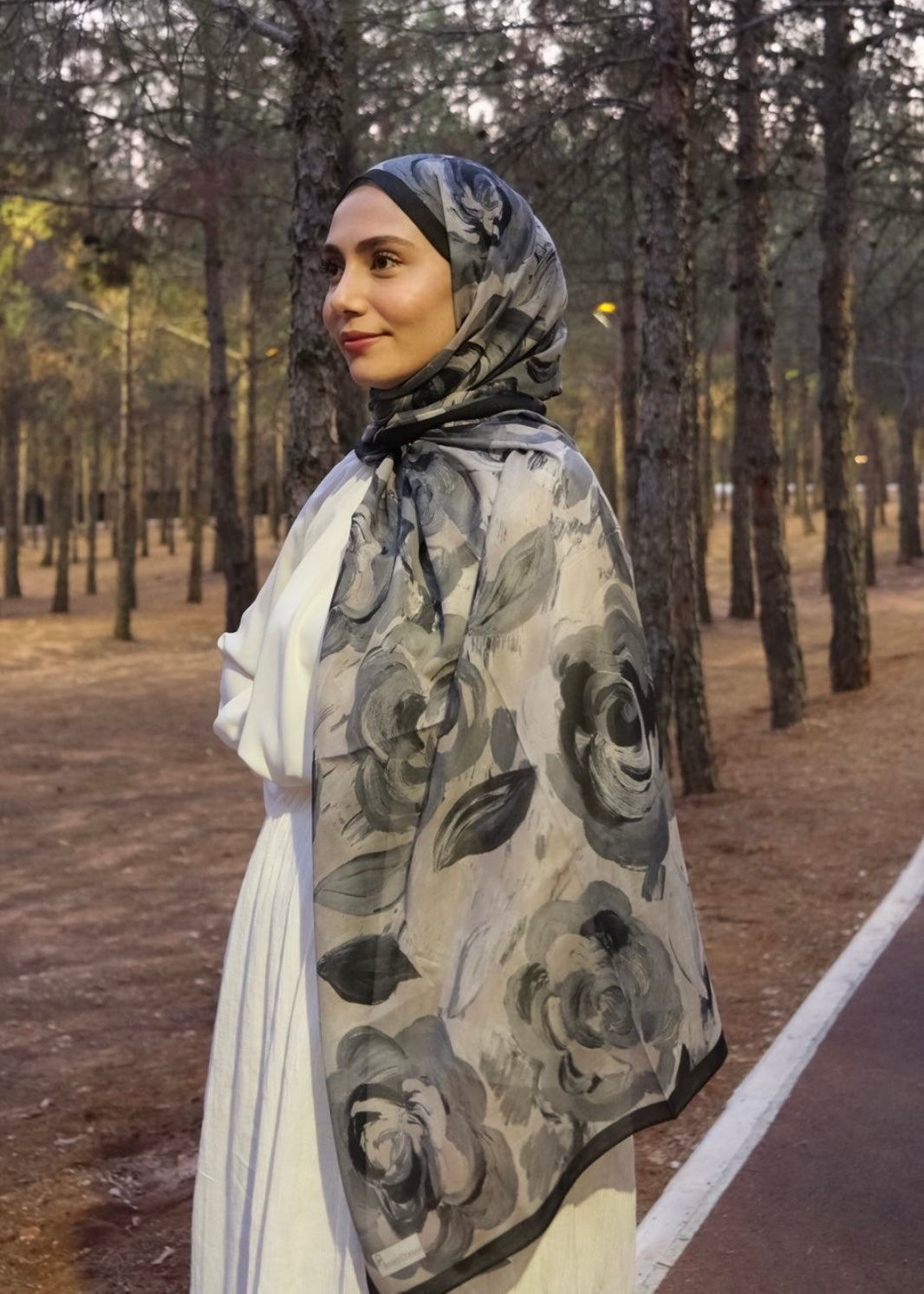 Rosara Hijab - Grey