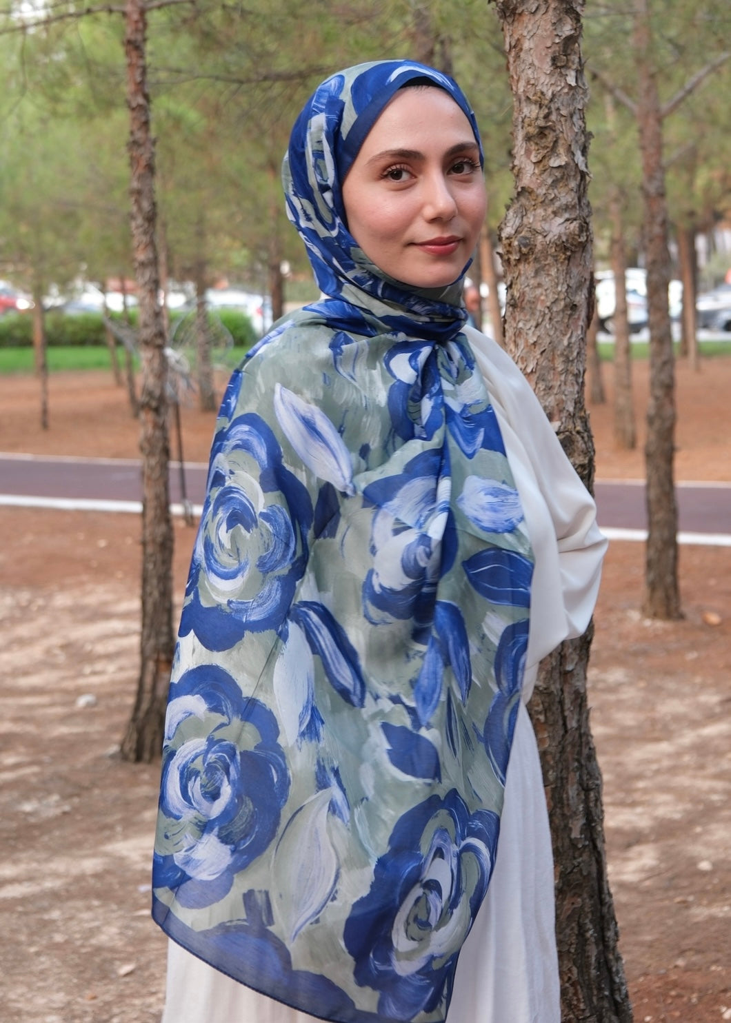 Rosara Hijab - Midnight Blue, Green