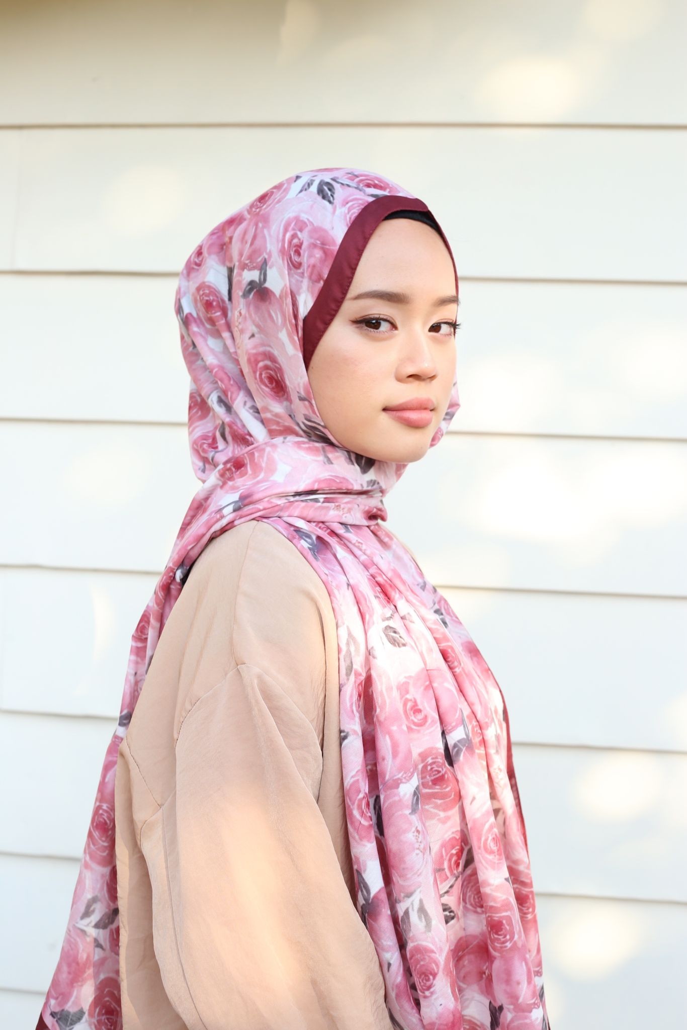 Rose Hijab - Wine Pink