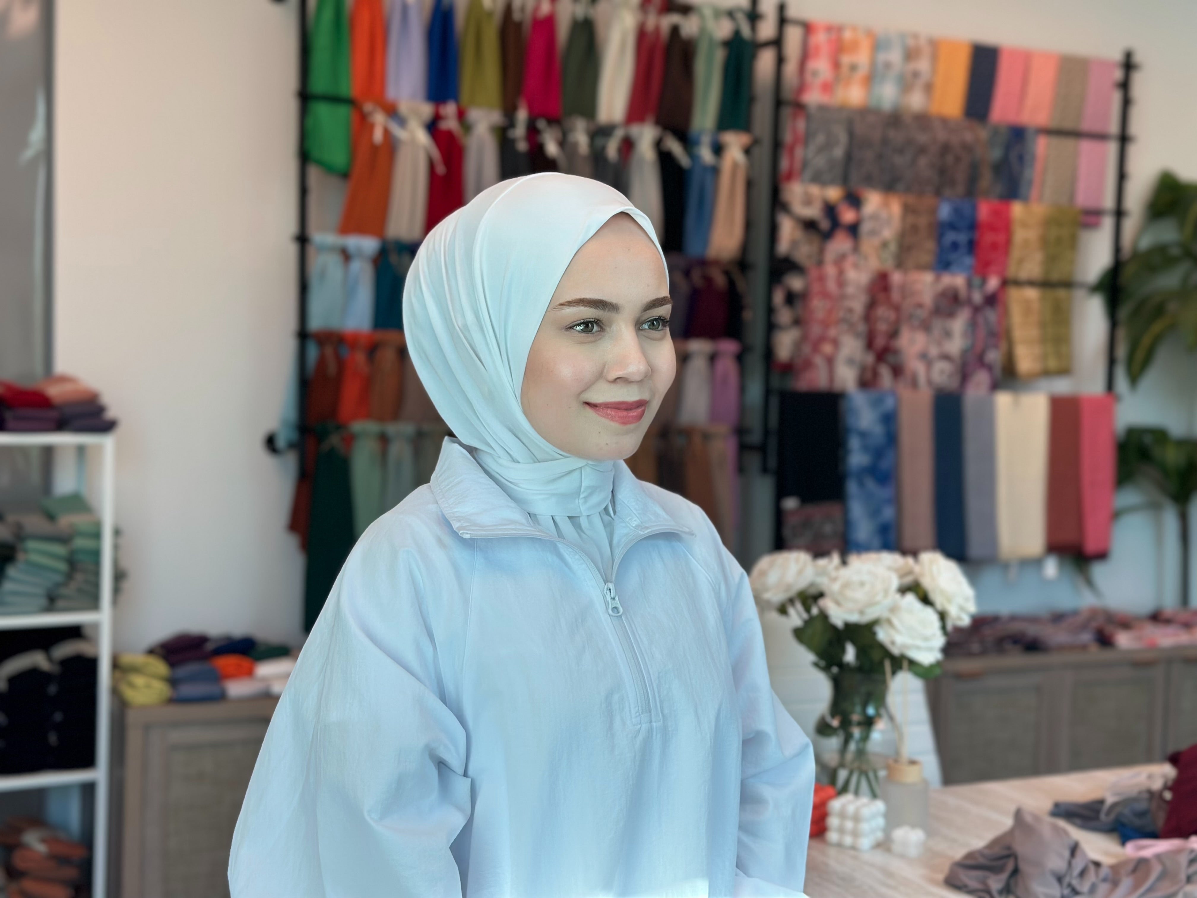 Athletic Hijab - White