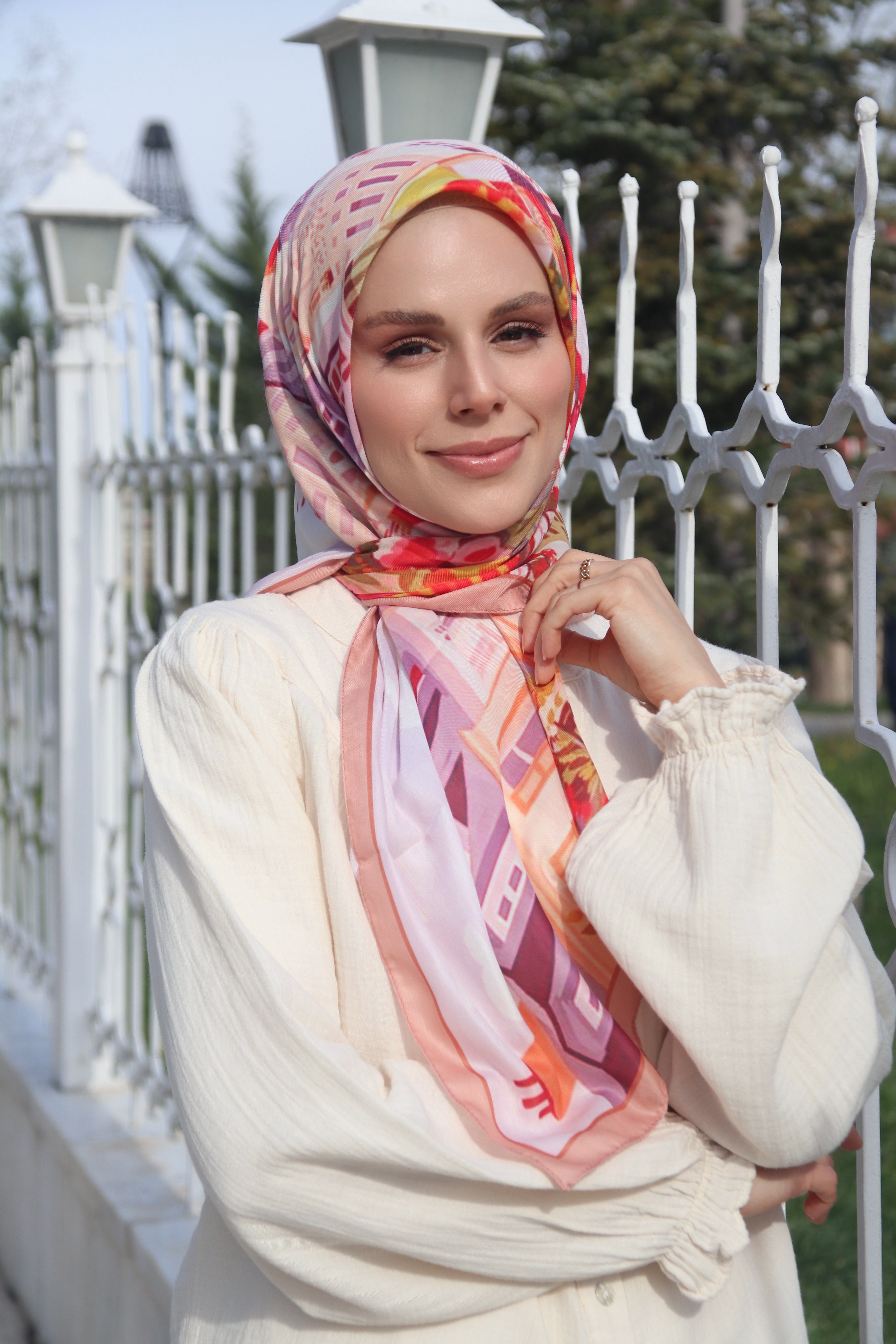 City Square Scarf - Melon