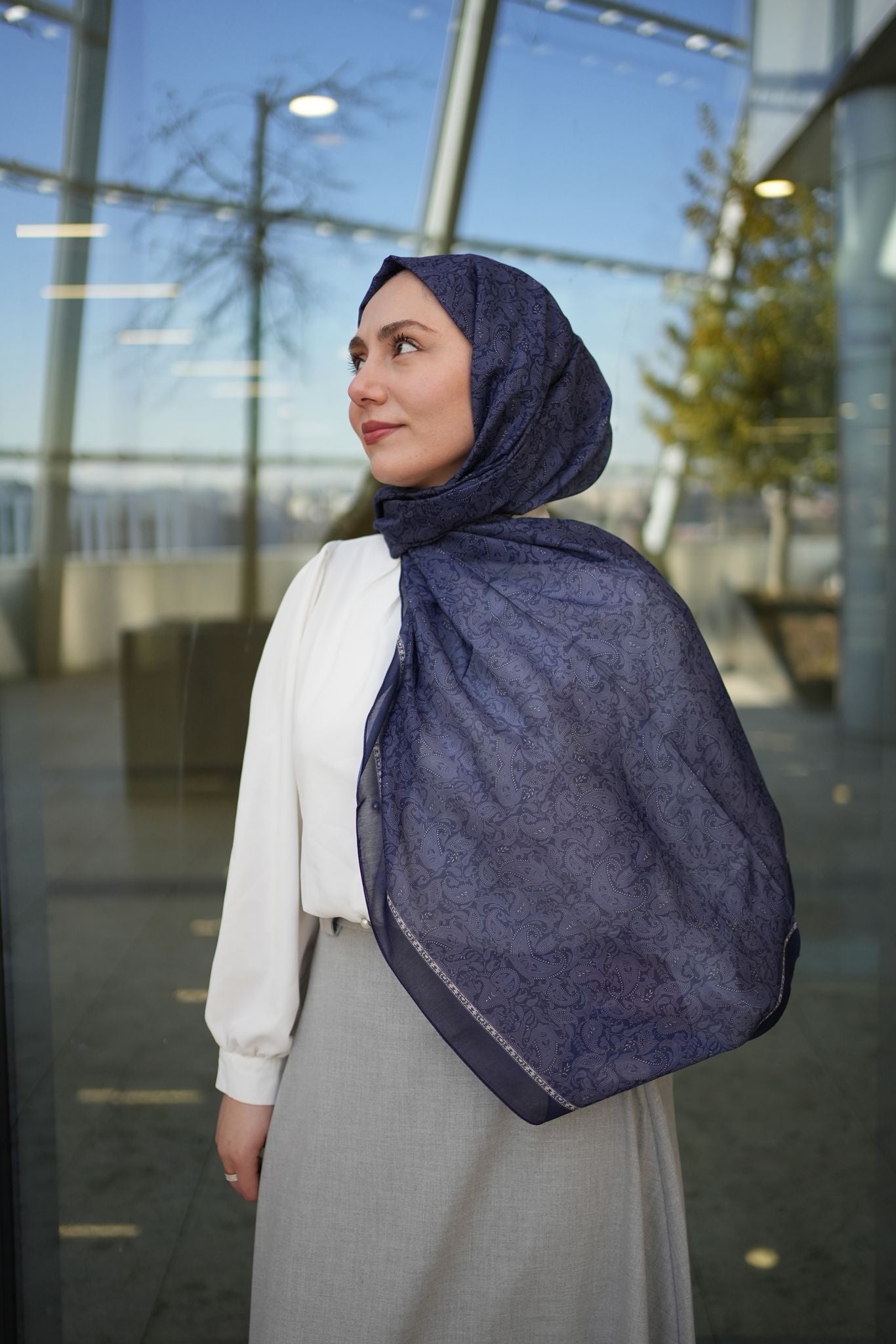 Scheherazade Hijab - Navy Blue