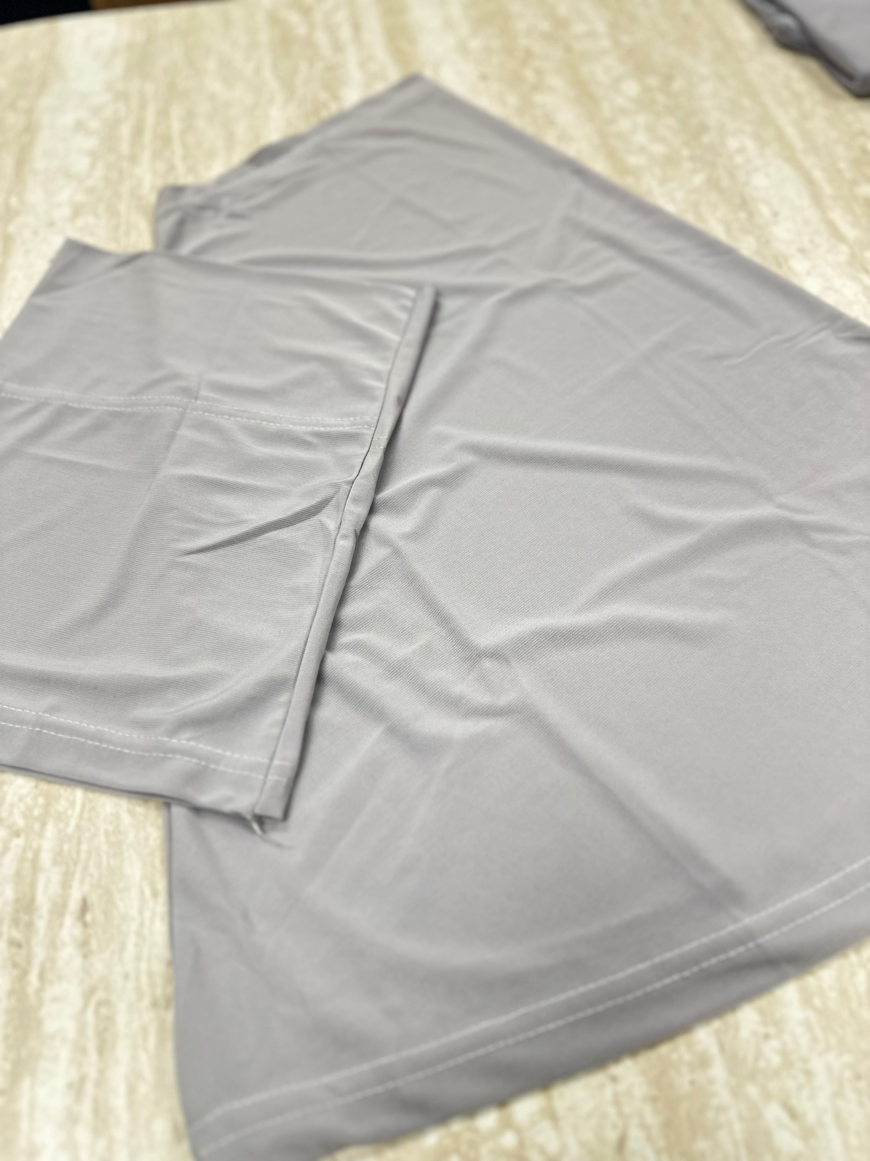 New Athletic Hijab -Light Gray (No Snap Closure)