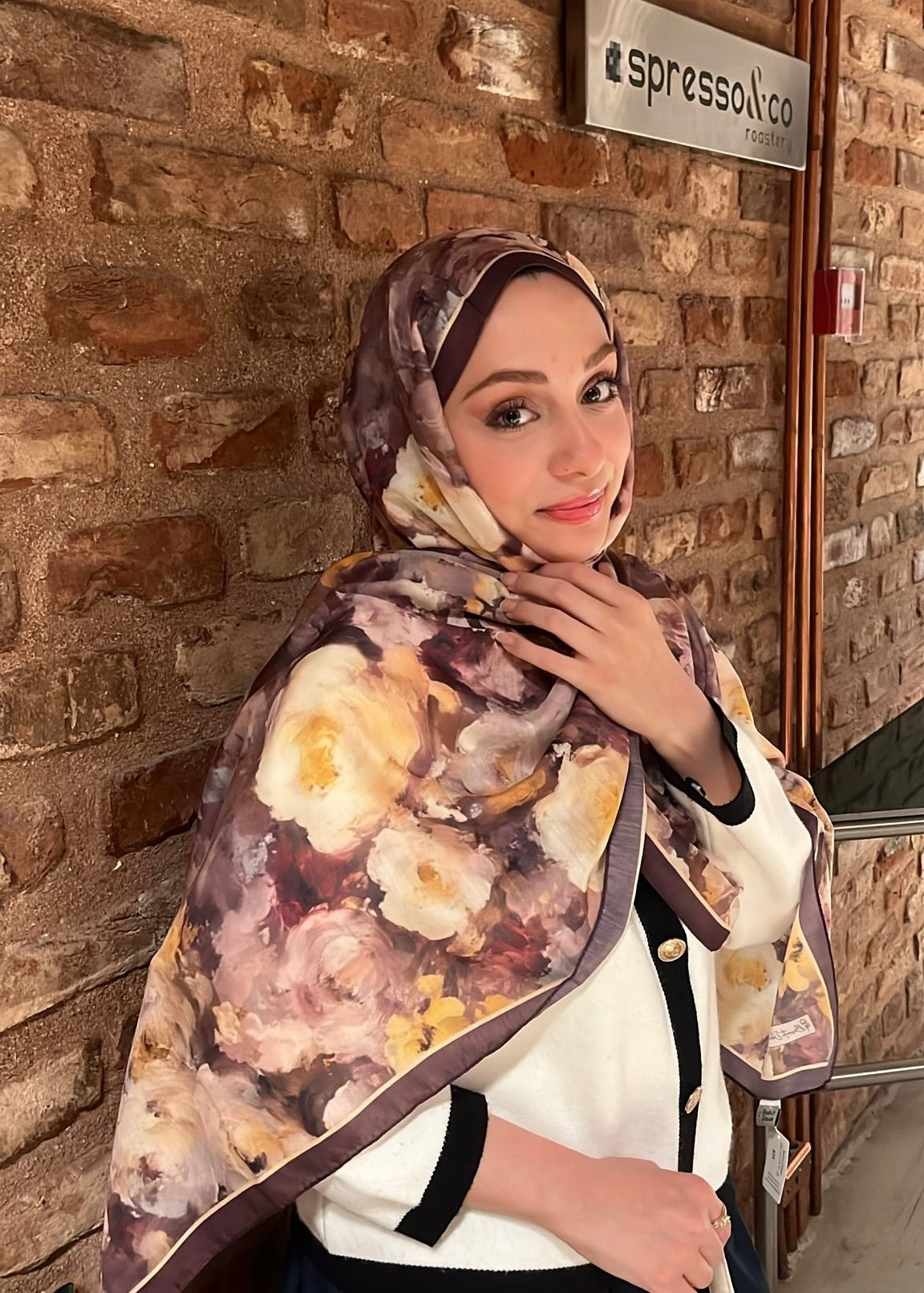 Rose Blend Hijab - Plum Yellow