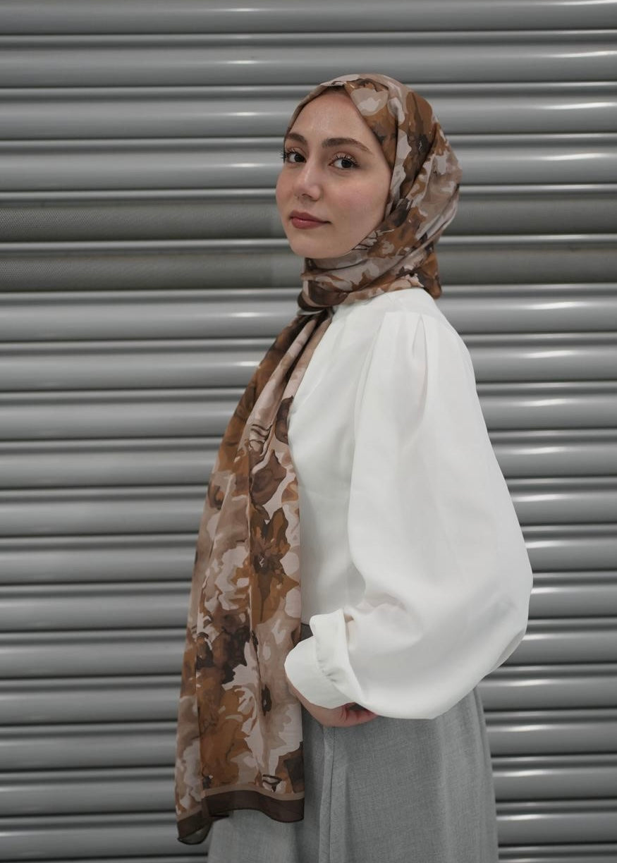 Velora Hijab - Warm Brown