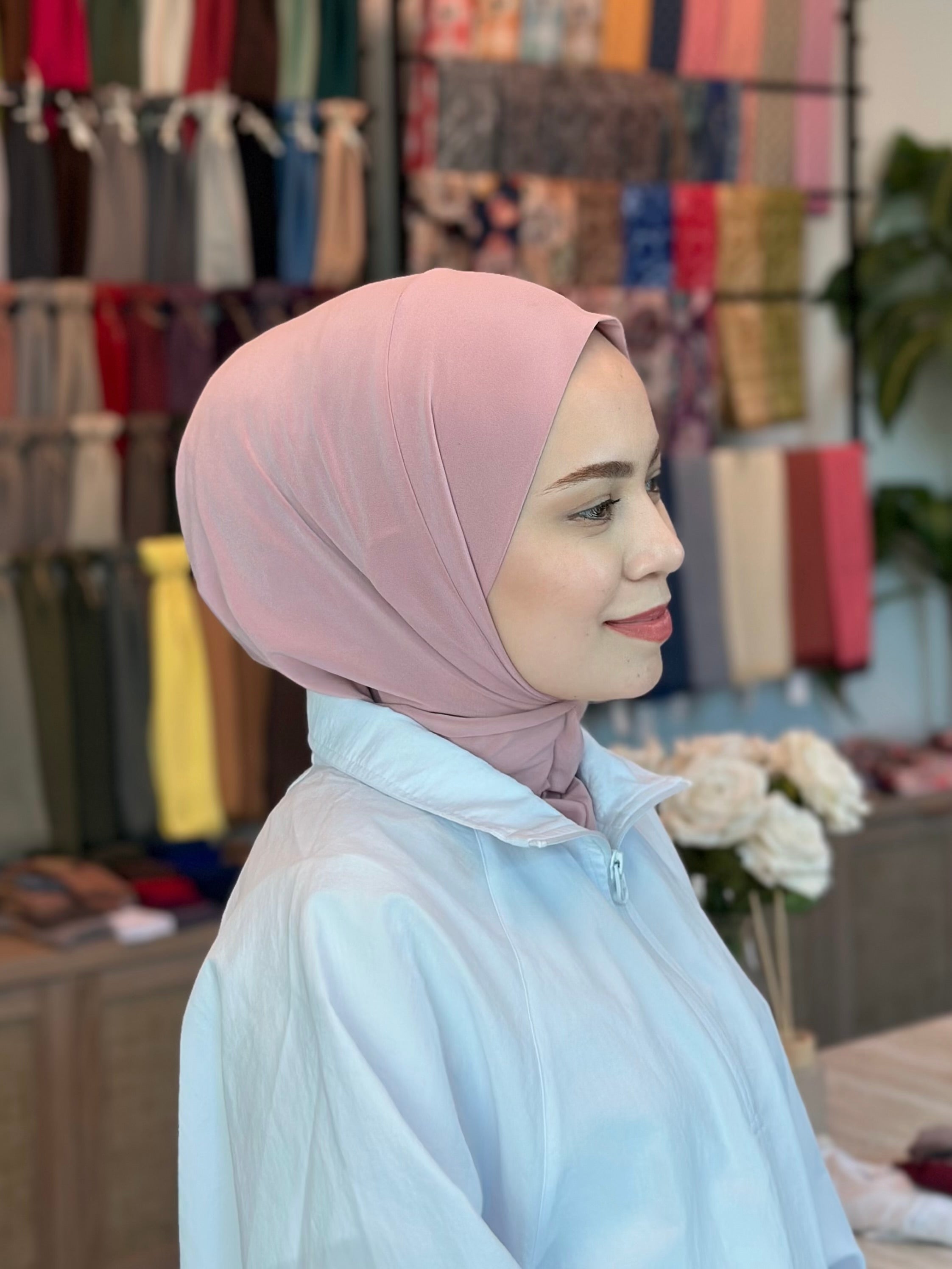 Athletic Hijab - Blush Pink