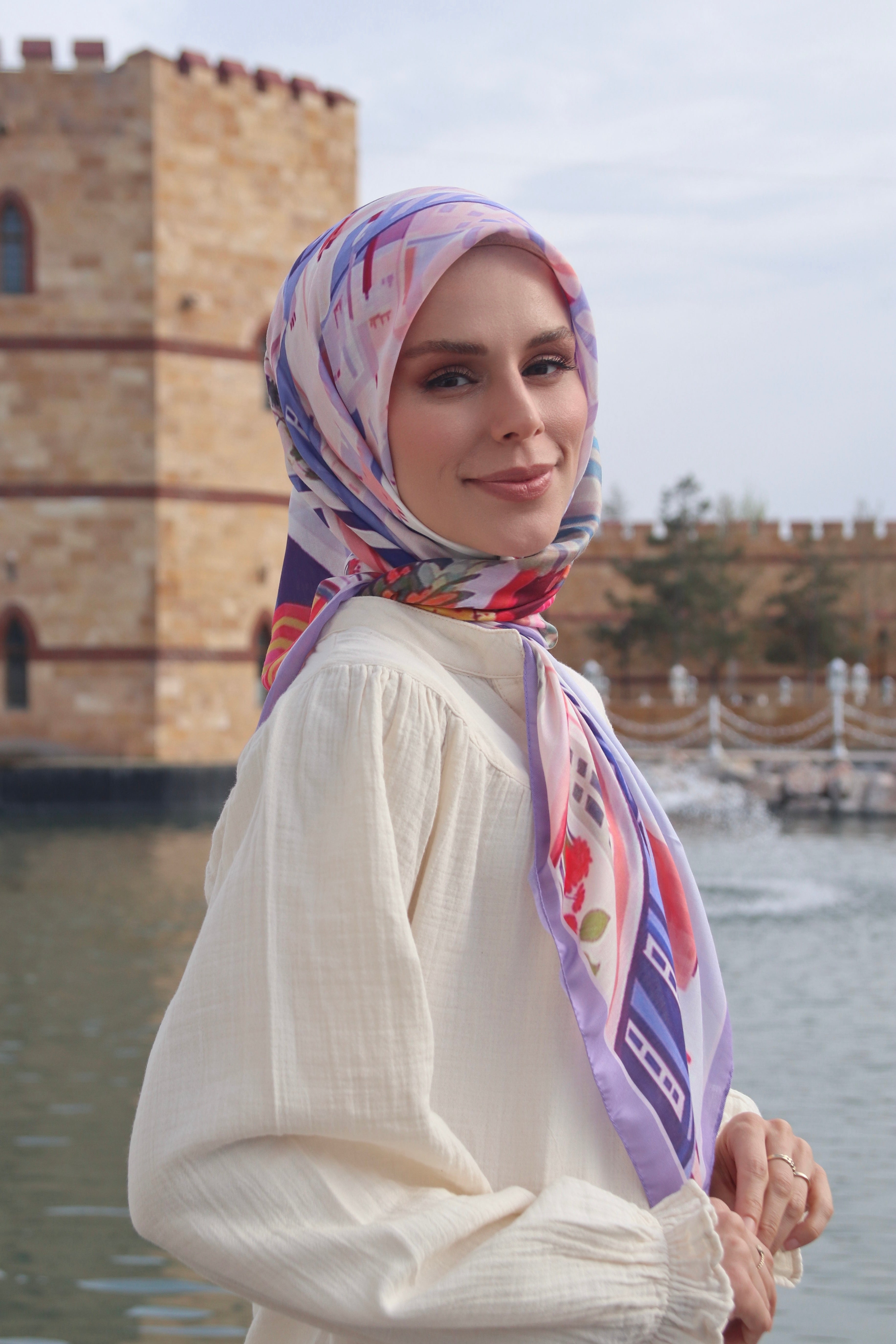 City Square Scarf - Lavender