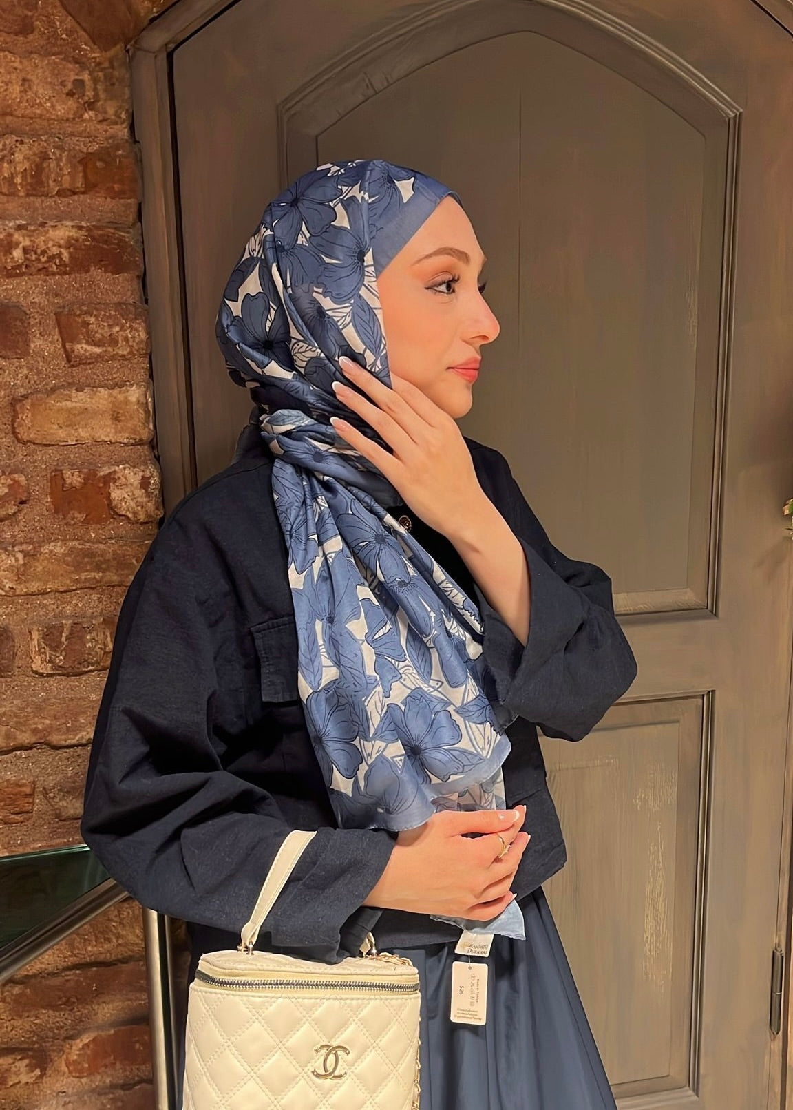 Floria Touch Hijab - Indigo