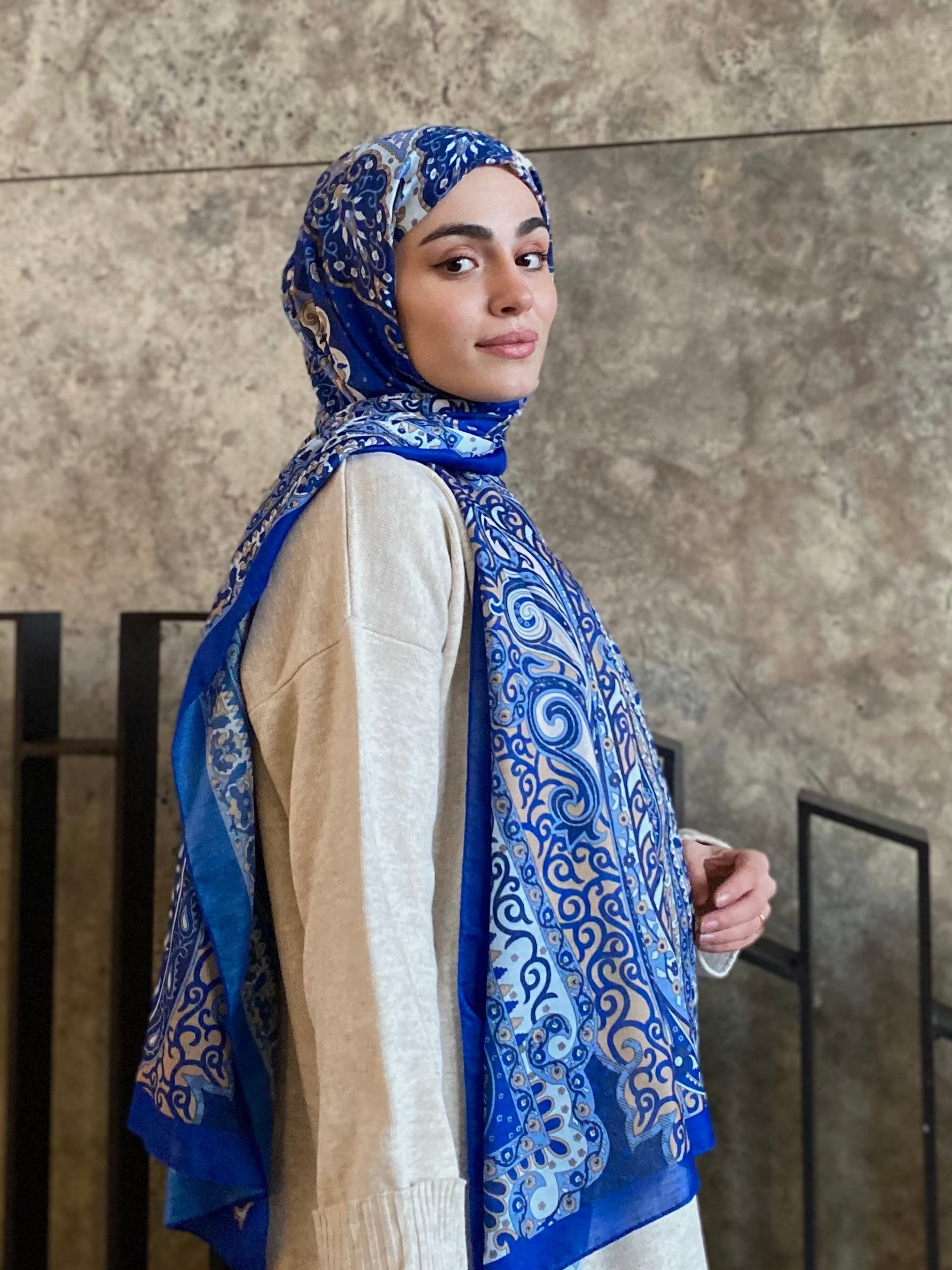 Firuze Hijab - Midnight Blue