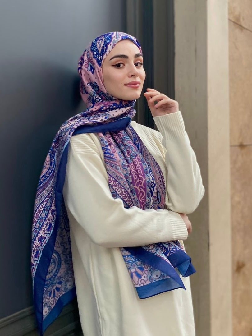 Firuze Hijab - Powder Navy