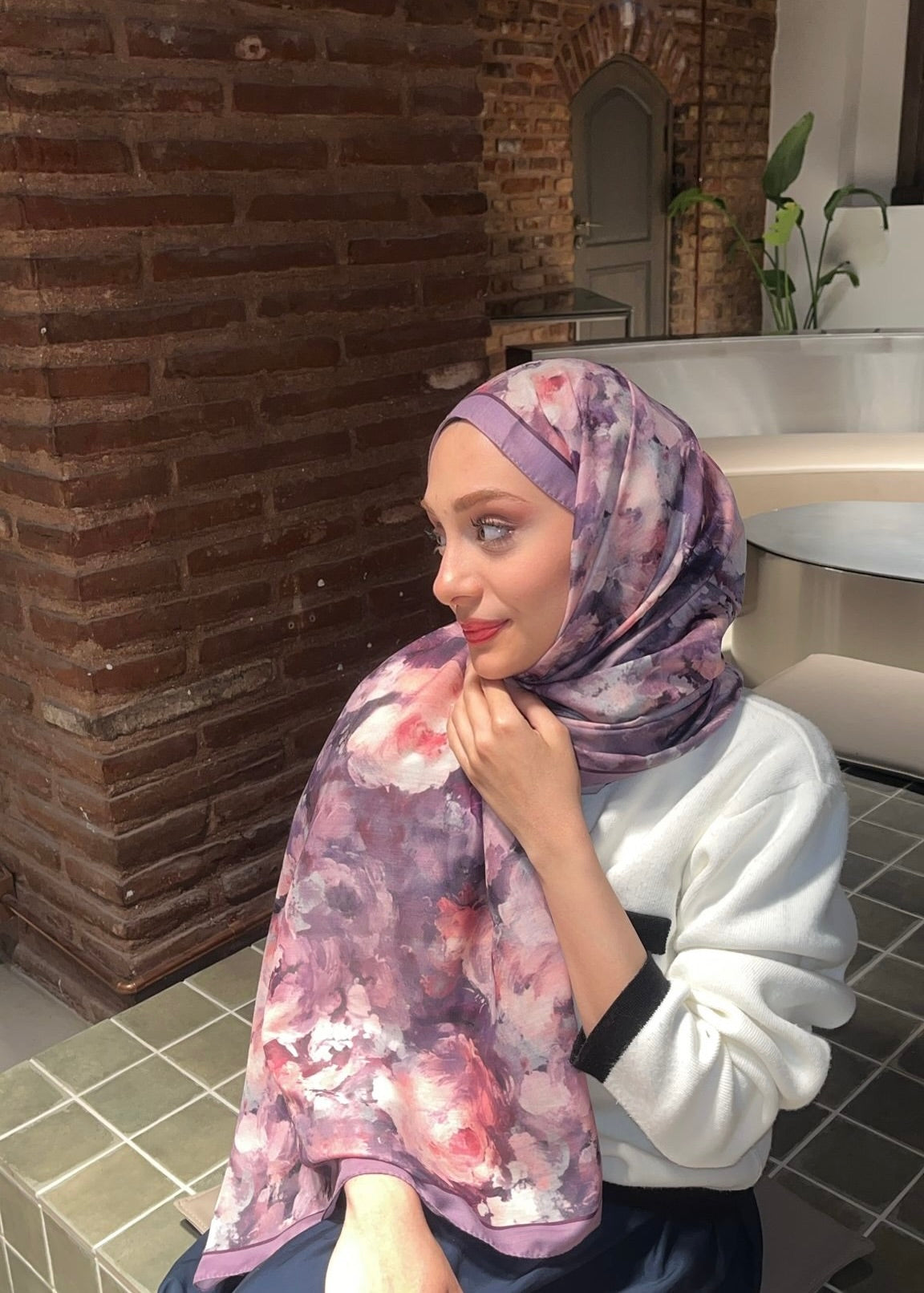 Rose Blend Hijab - Lavender