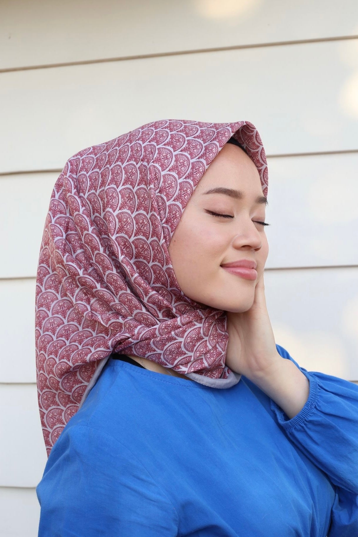 Minimal Square Scarf - Grey