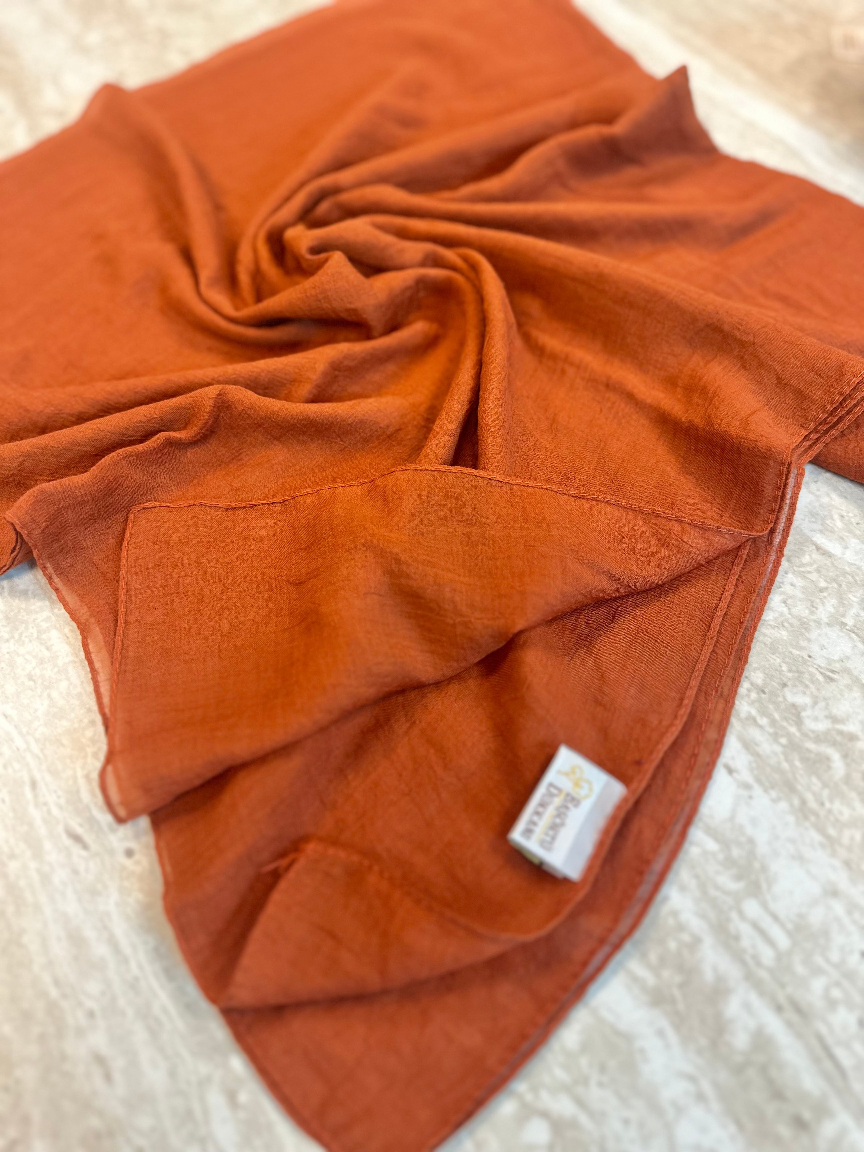 Relax Square Scarf - Terracota