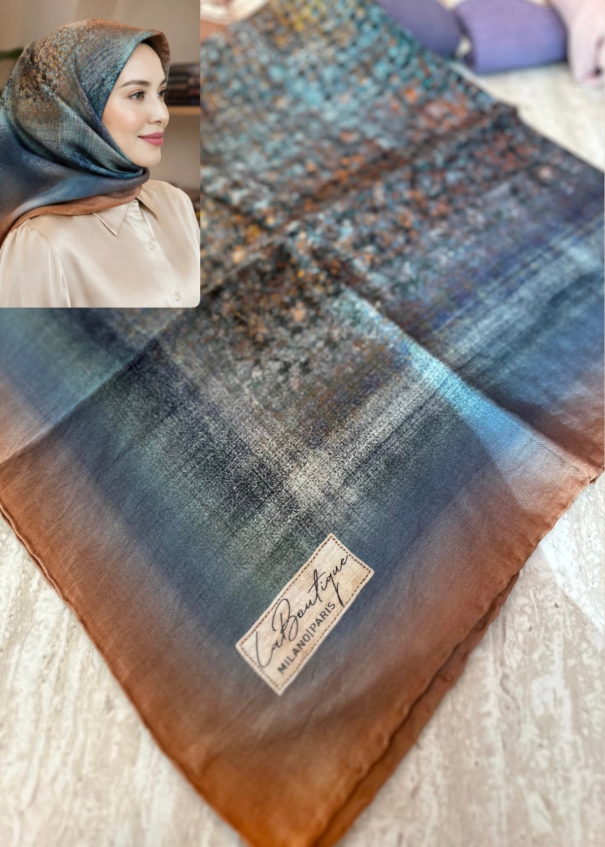 La Boutique Square Scarf - 42