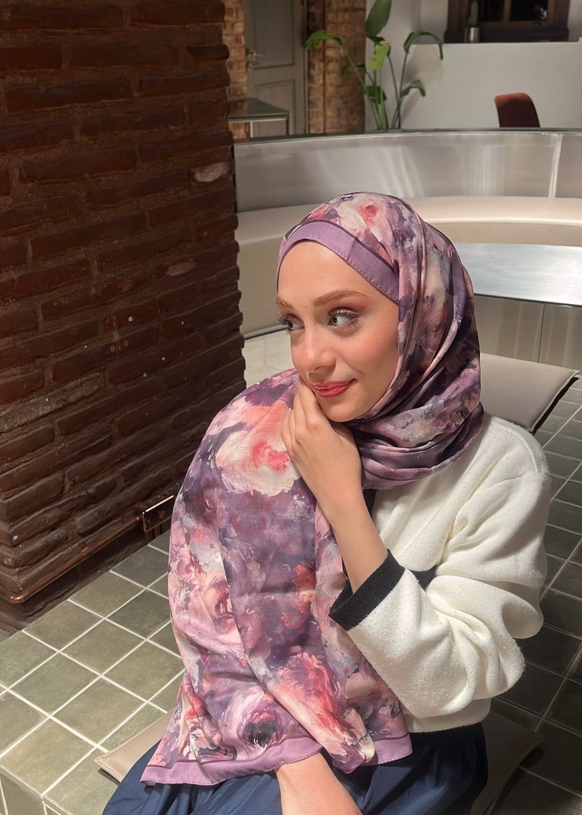 Rose Blend Hijab - Lavender