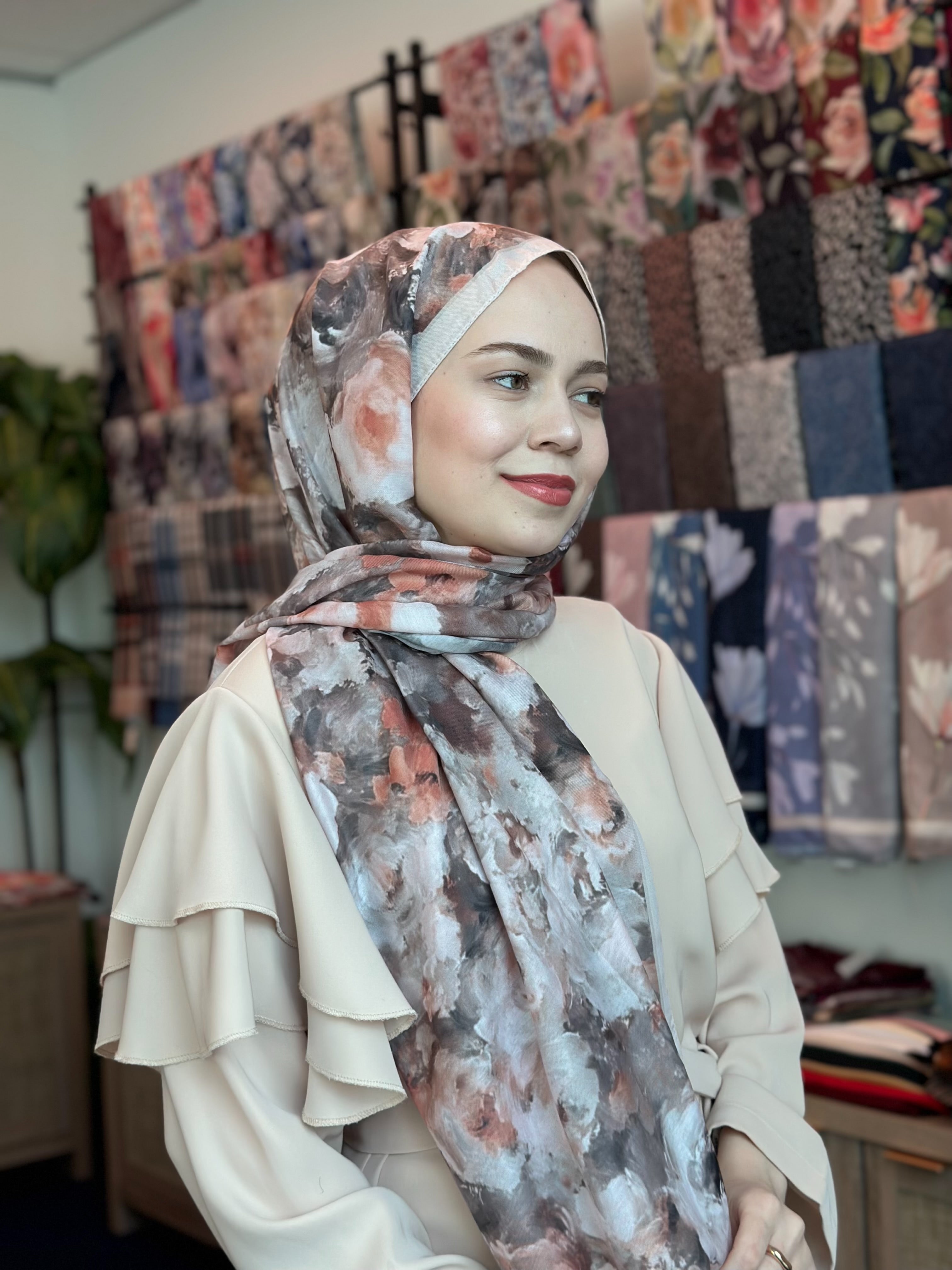 Rose Blend Hijab - Misty Green