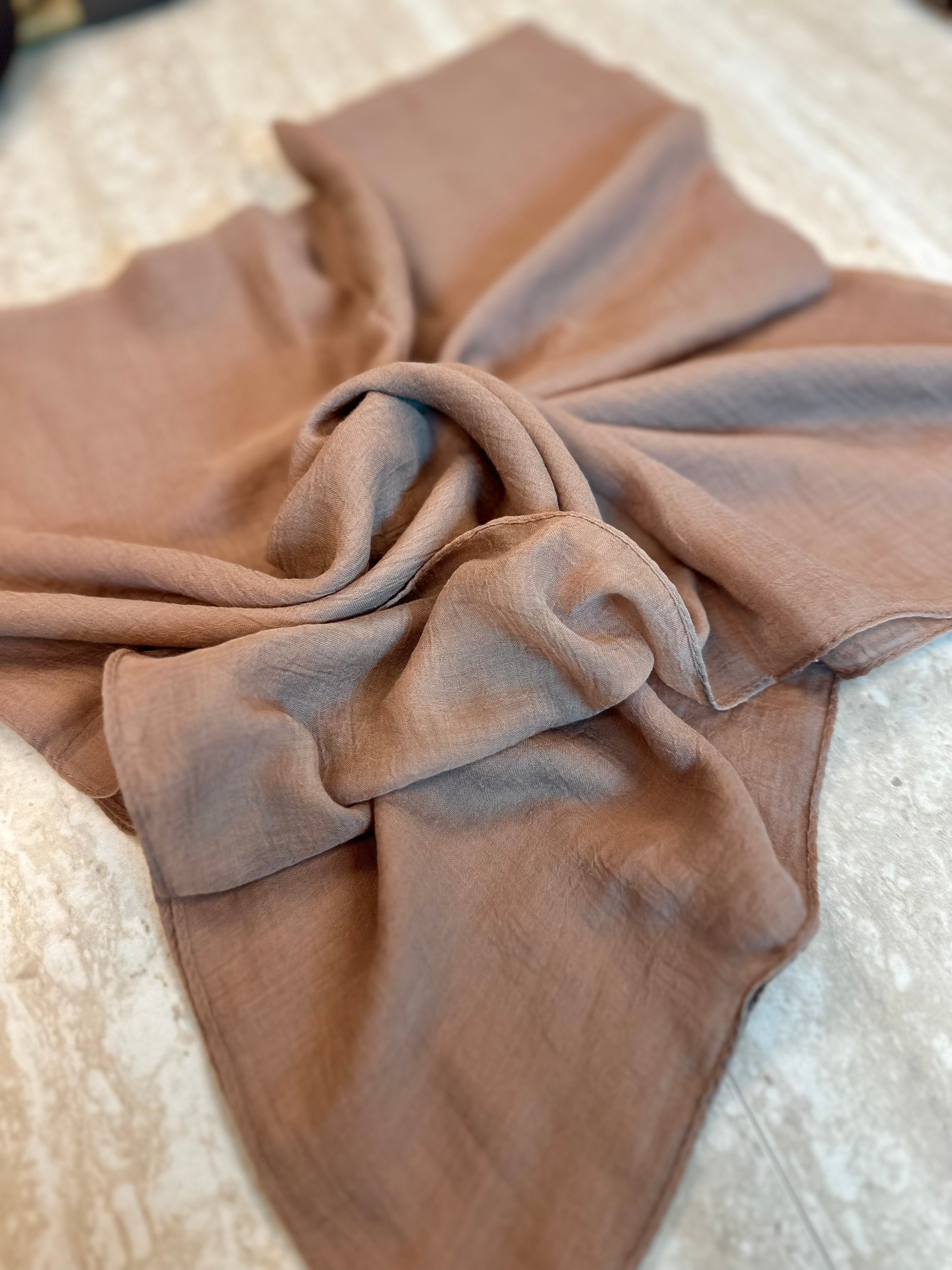 Relax Square Scarf - Milky Coffee