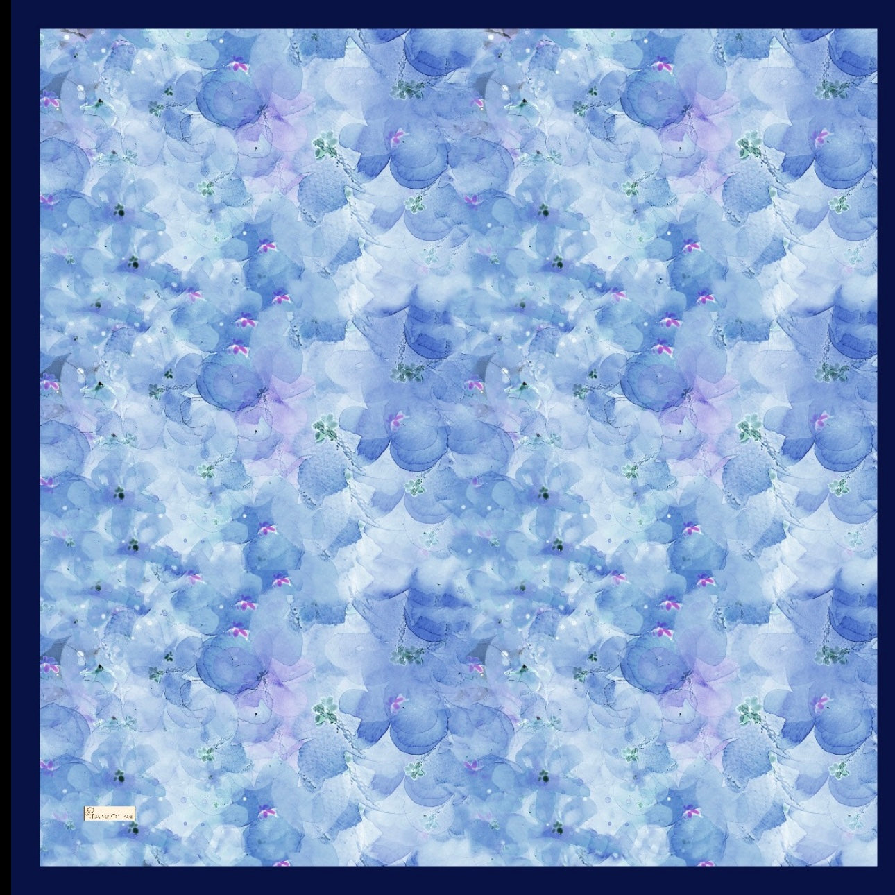 Delora Square Scarf - Sapphire