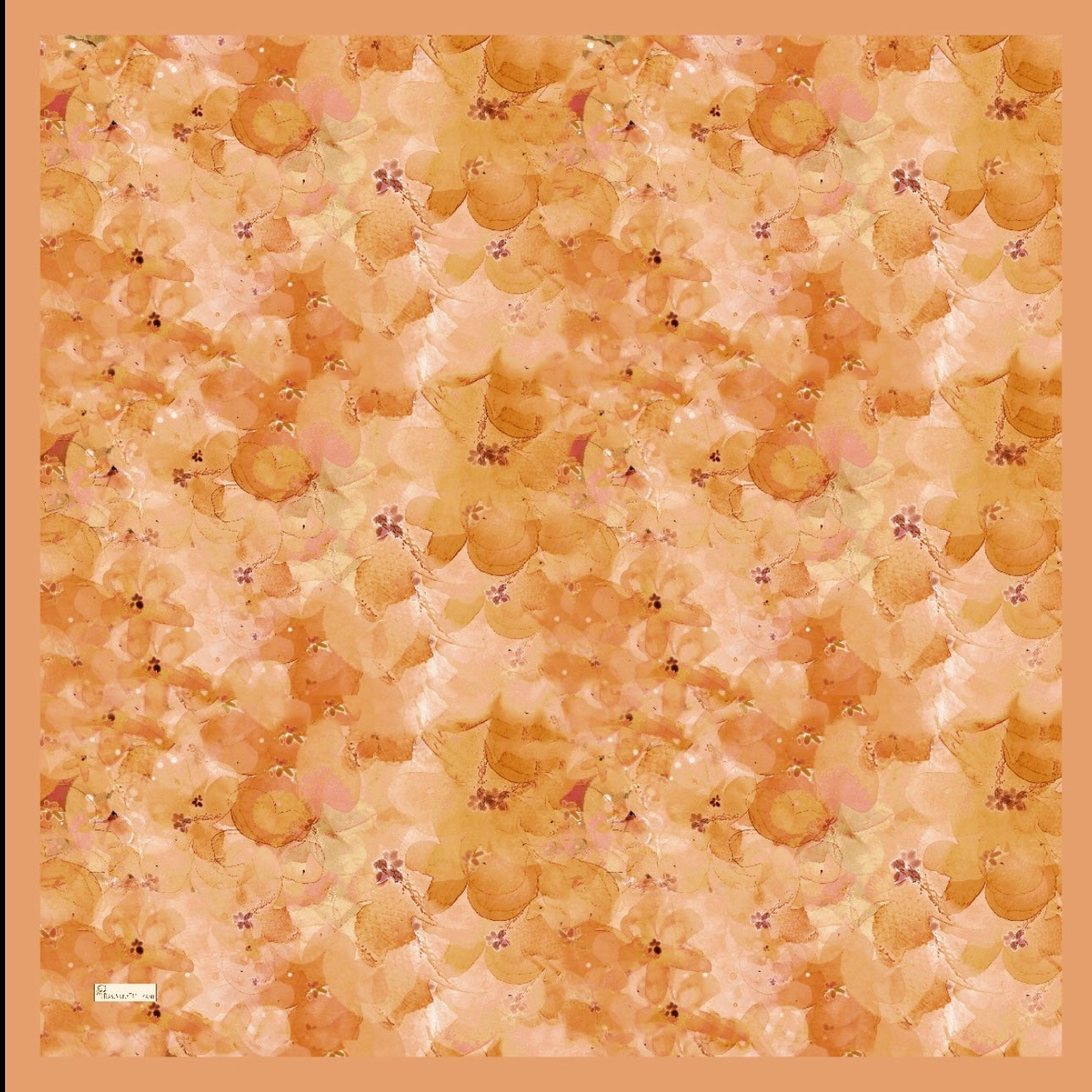 Delora Square Scarf - Pumpkin