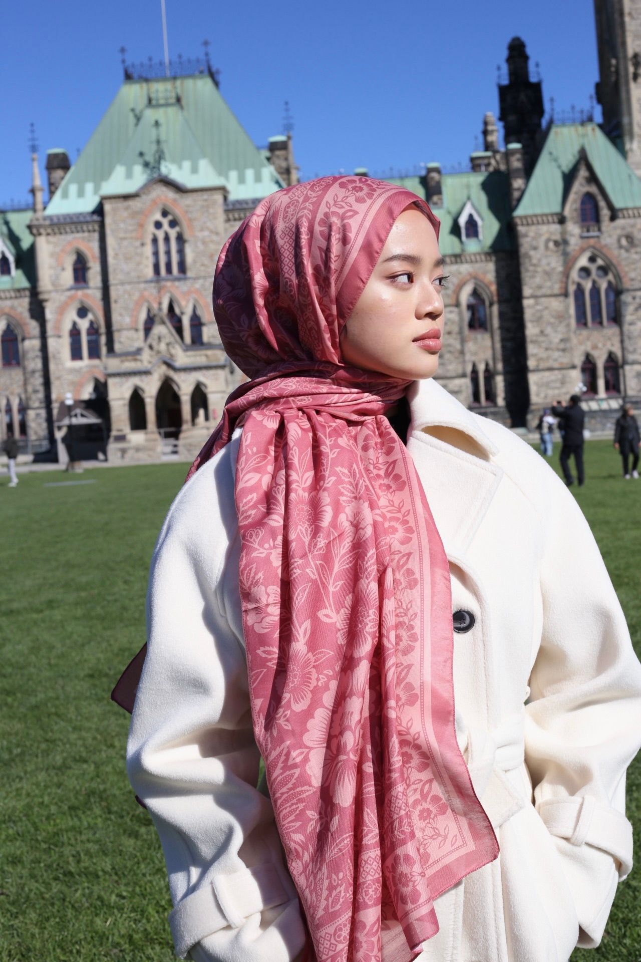 Retro Hijab - Dusty Rose