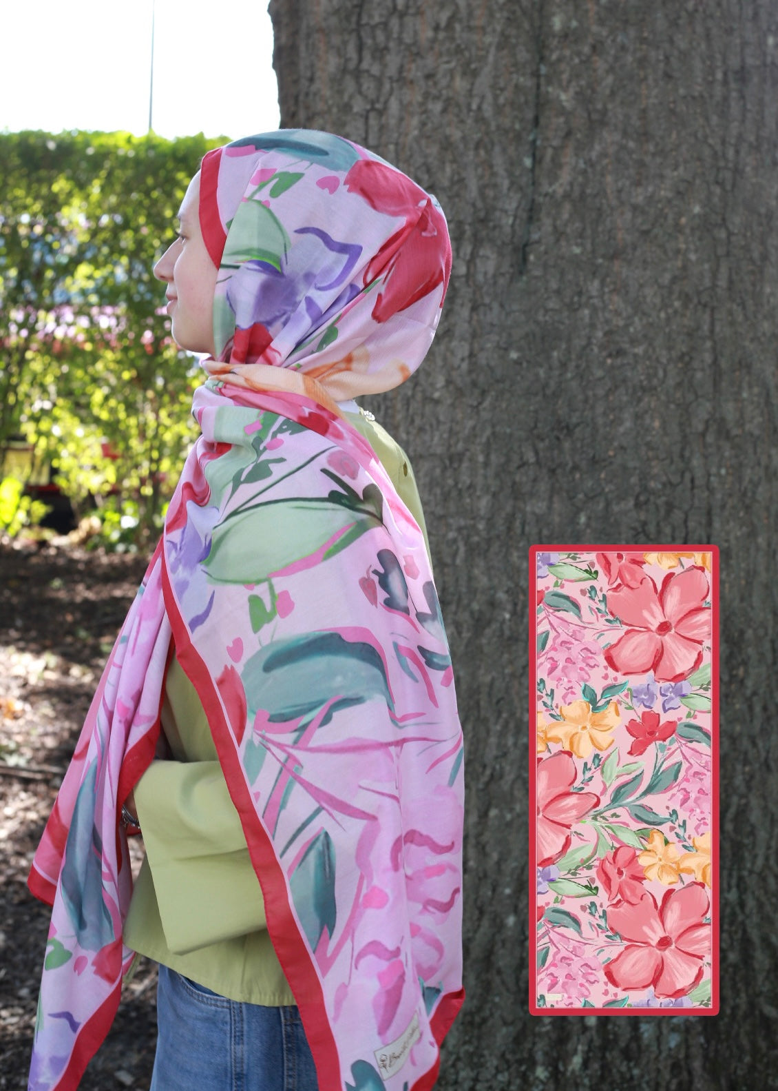 Lily Hijab - Pomegranate Red