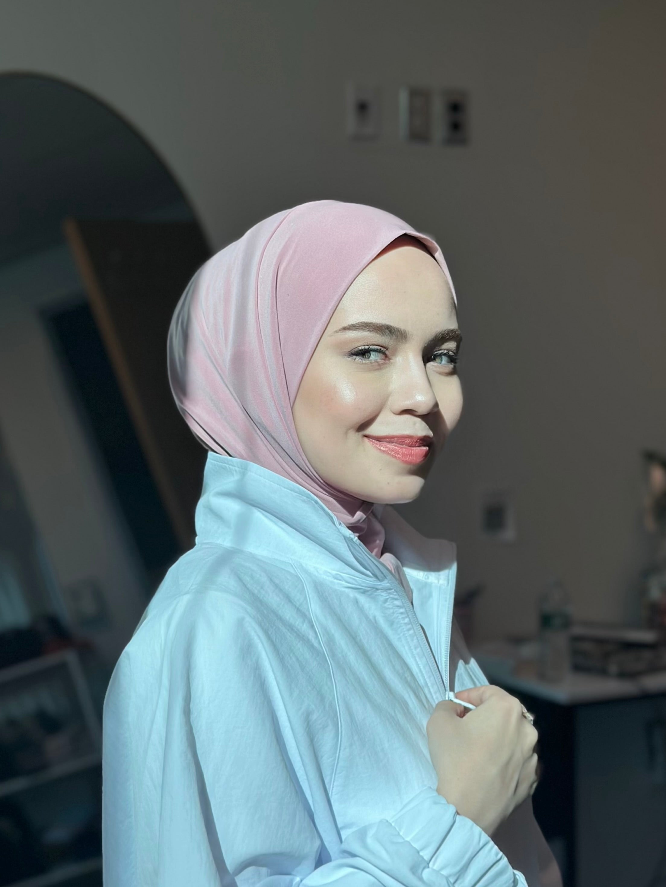 Athletic Hijab - Blush Pink