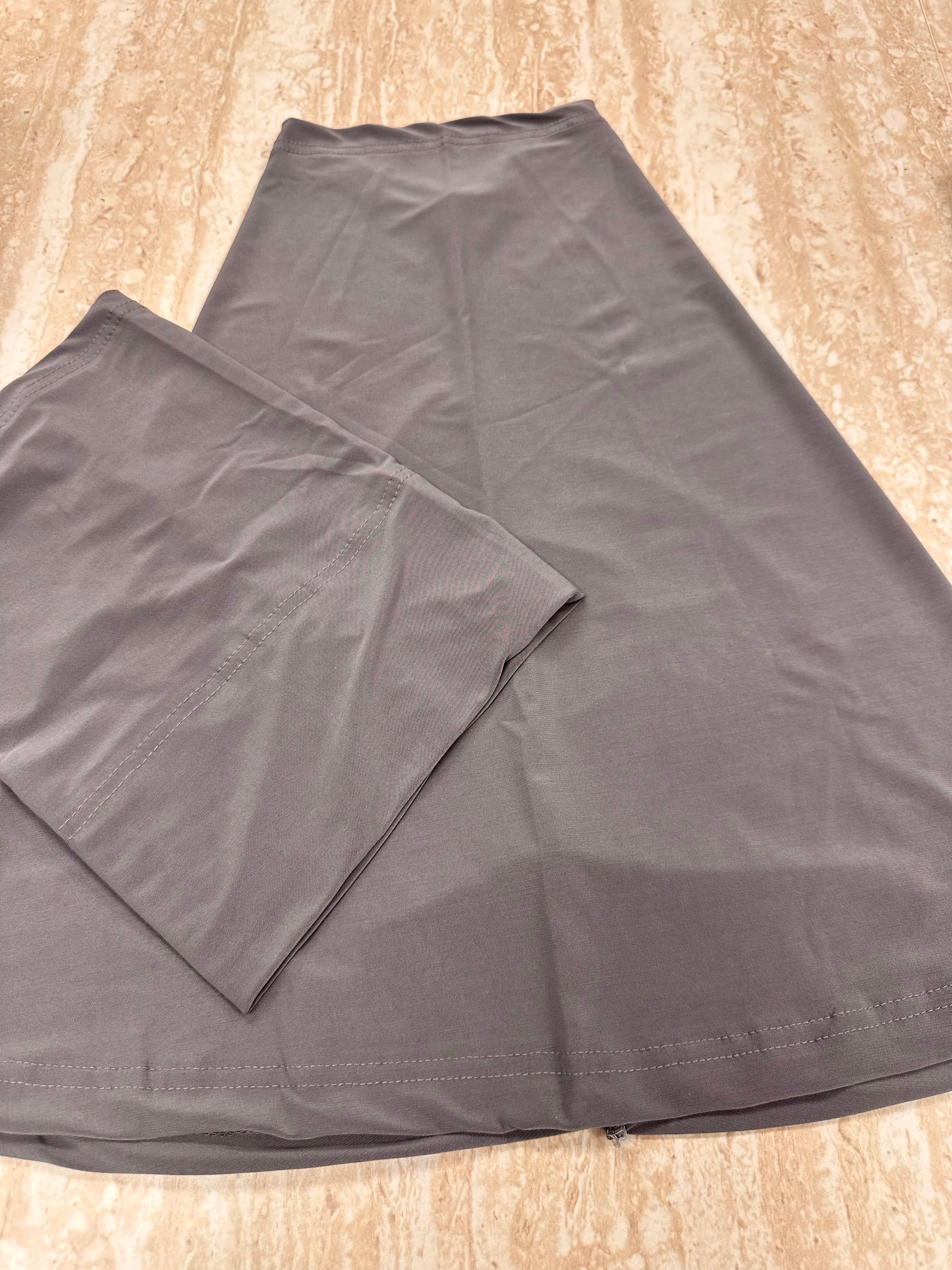 New Athletic Hijab -Dark Gray   (No Snap Closure)