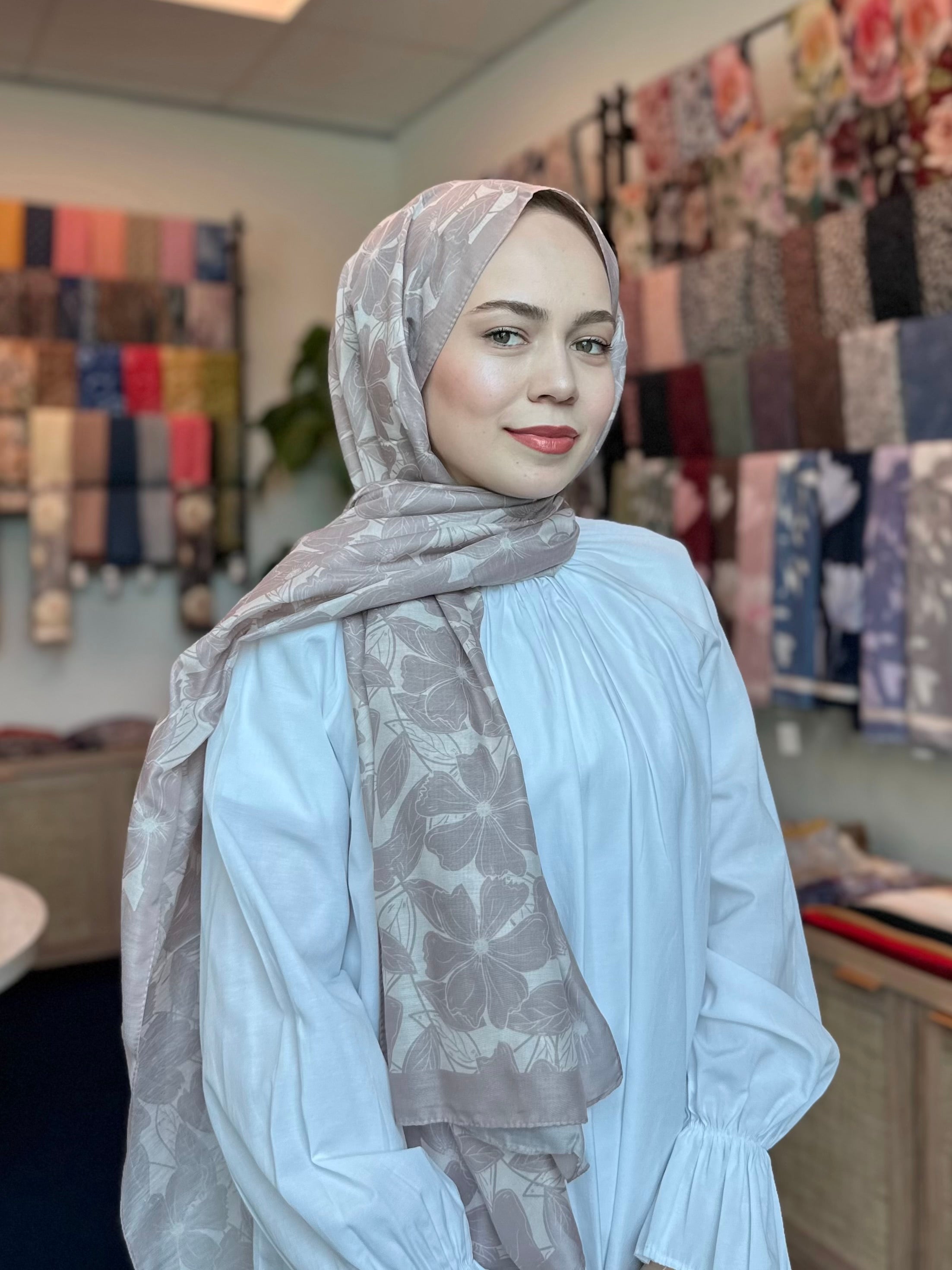 Floria Touch Hijab - Beige