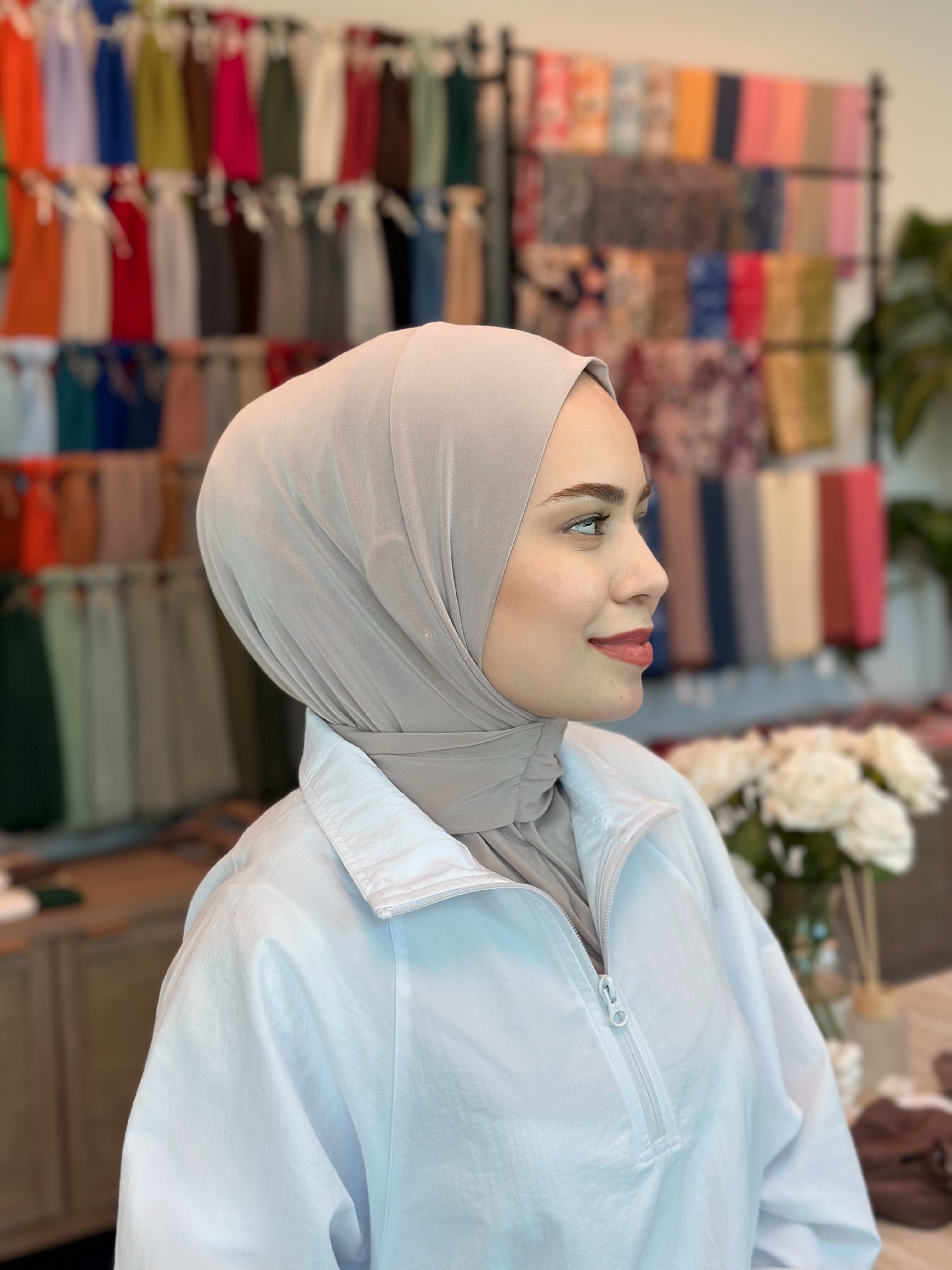 Athletic Hijab - Cloud Beige