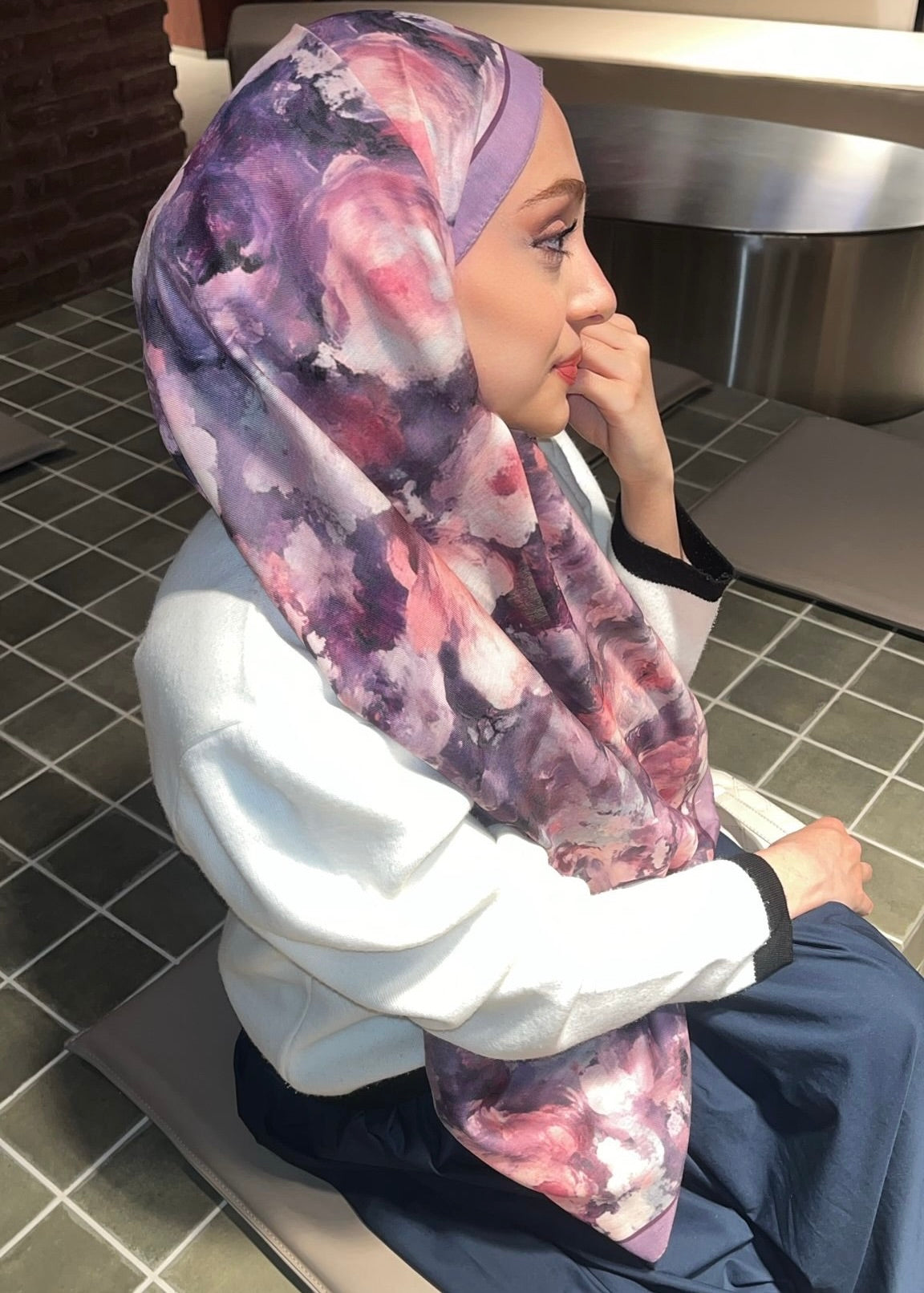 Rose Blend Hijab - Lavender