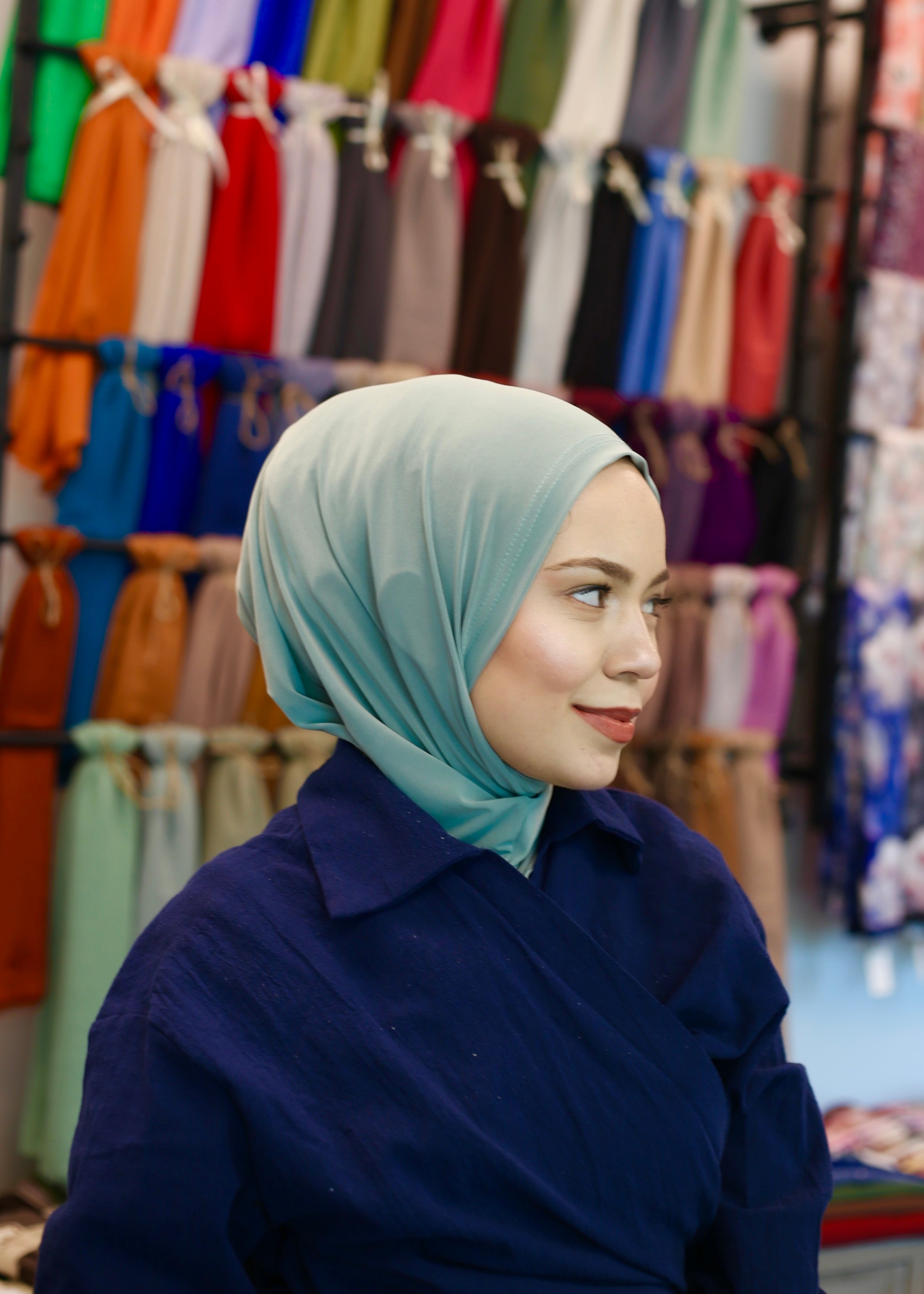 New Athletic Hijab -Neptune (No Snap Closure)