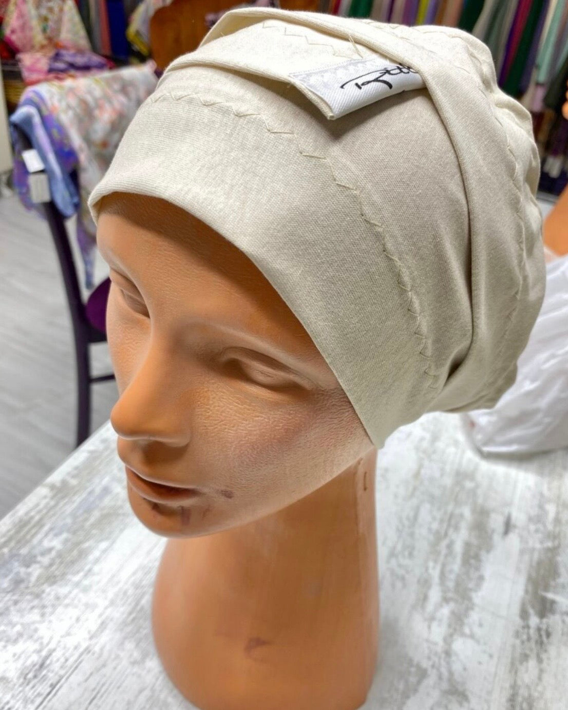 Premium Oversized Hijab Bonnet- Beige