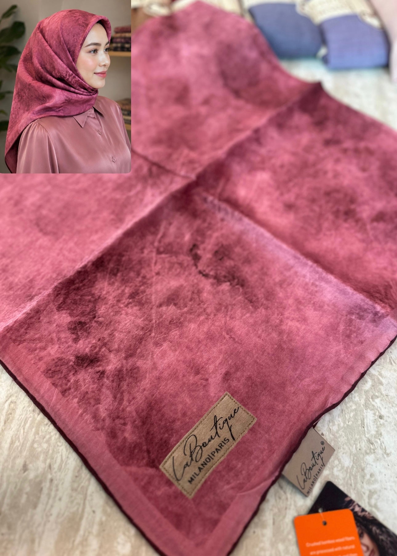 La Boutique Square Scarf - 40
