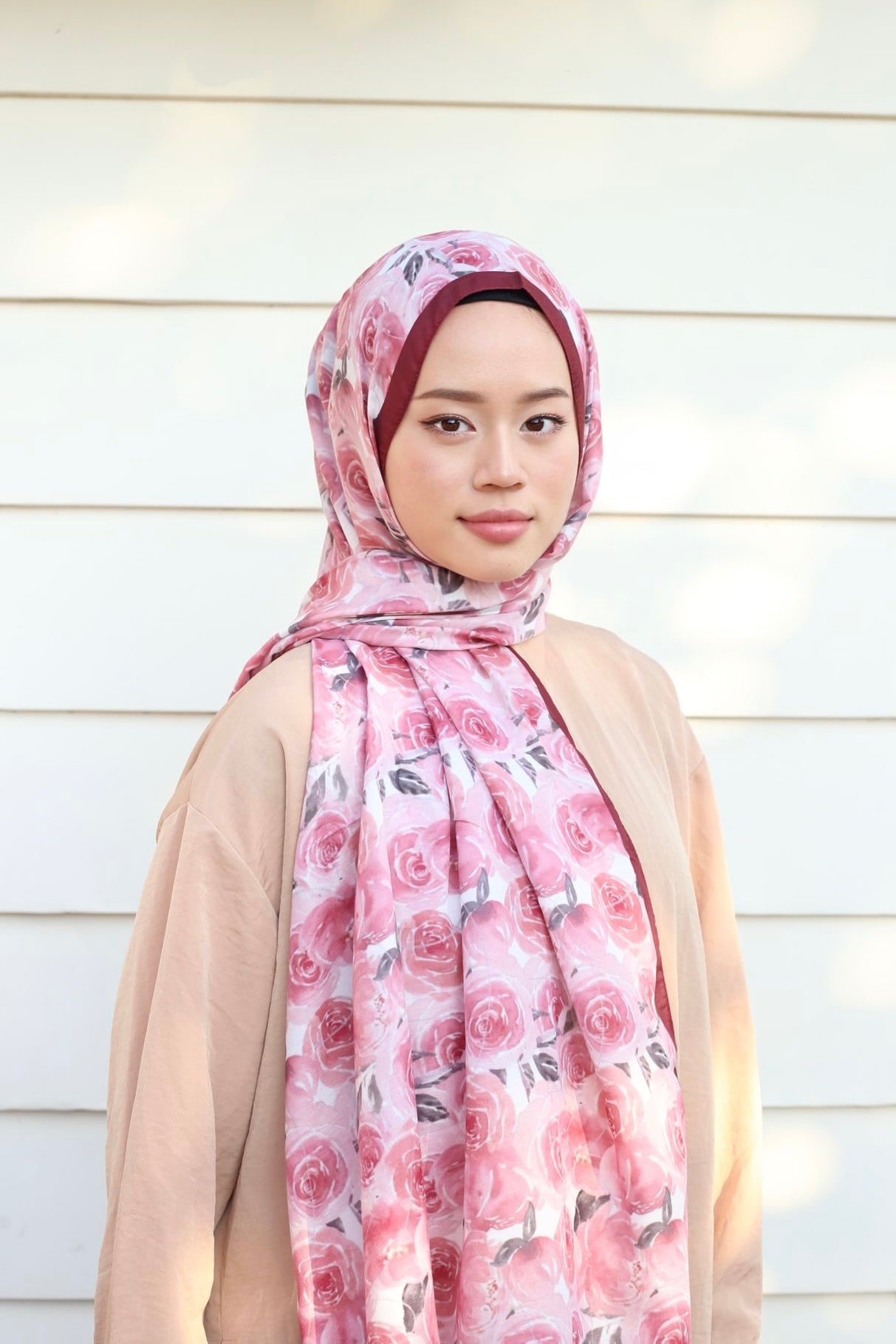 Rose Hijab - Wine Pink
