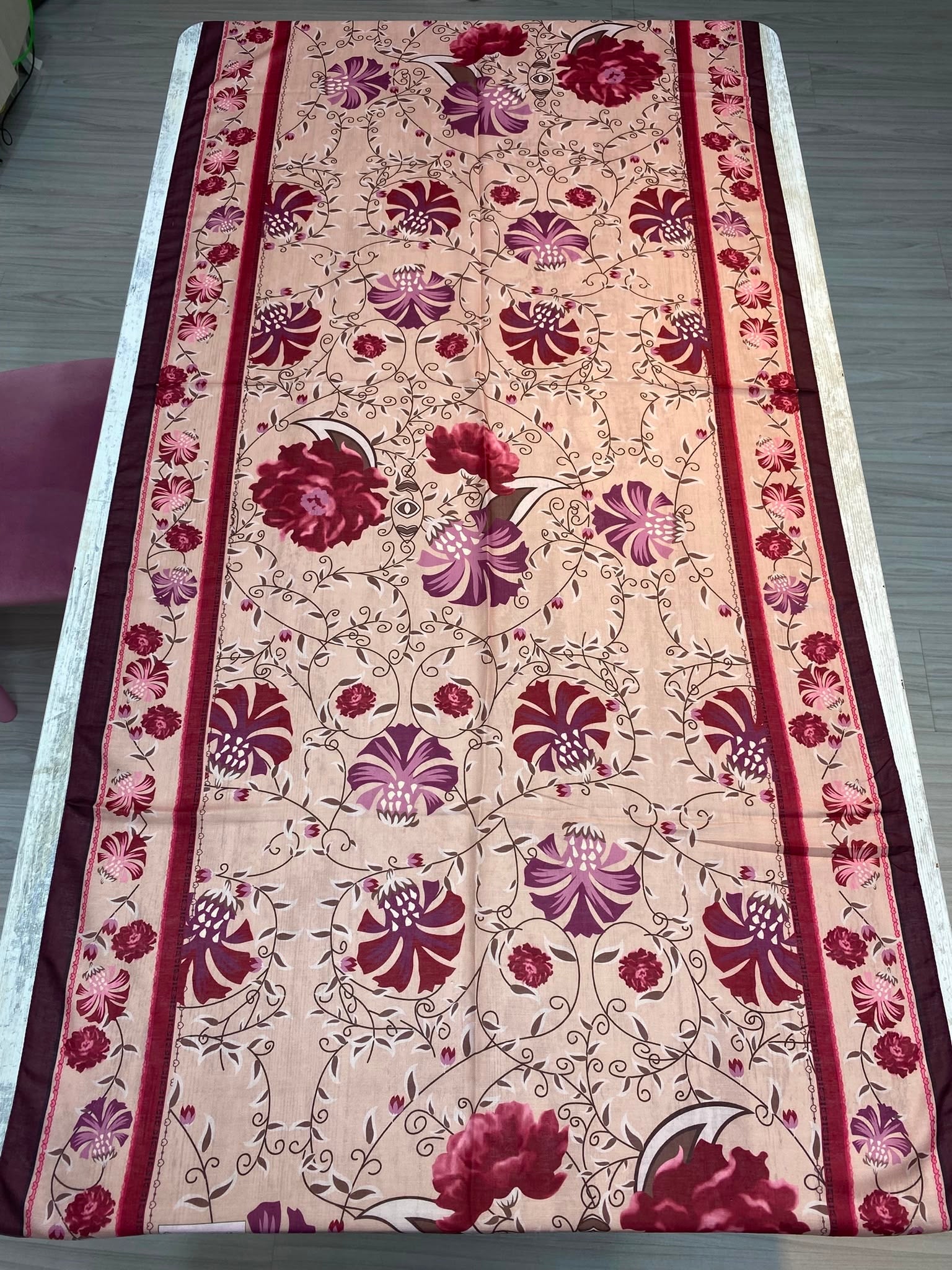 Palace Flower Hijab - Wine