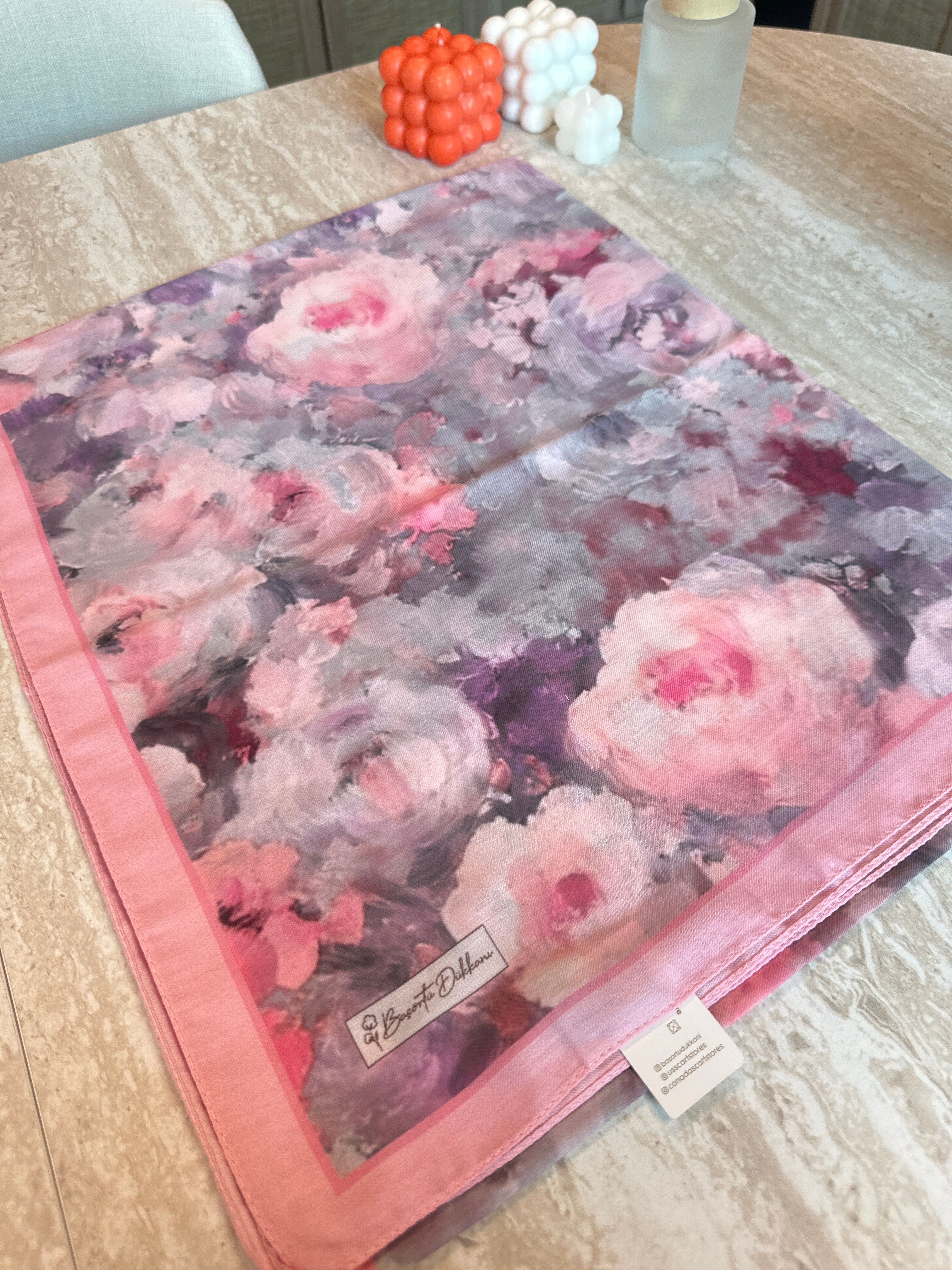 Rose Blend Hijab - Powder