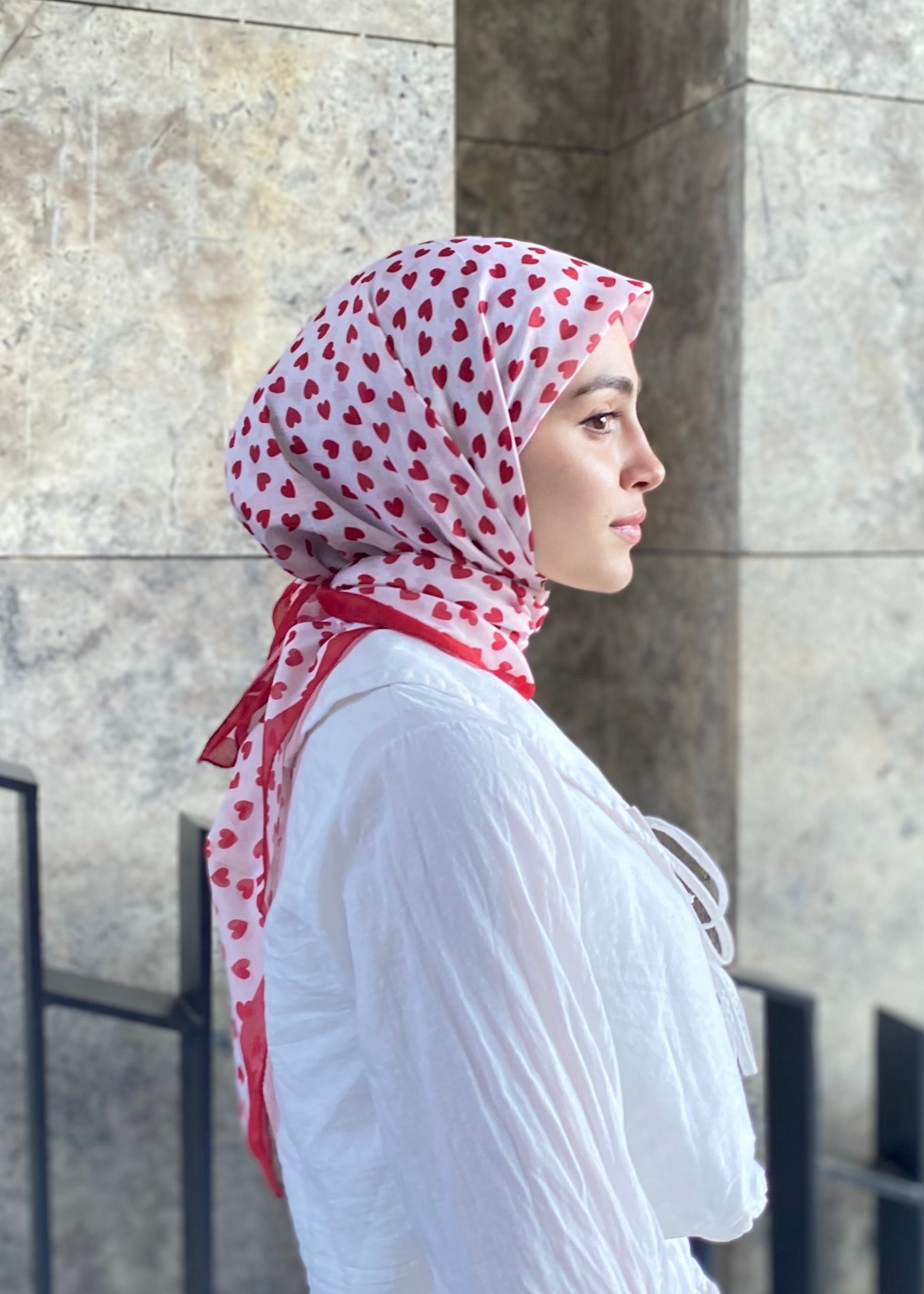 Mom Square Scarf - Red Heart