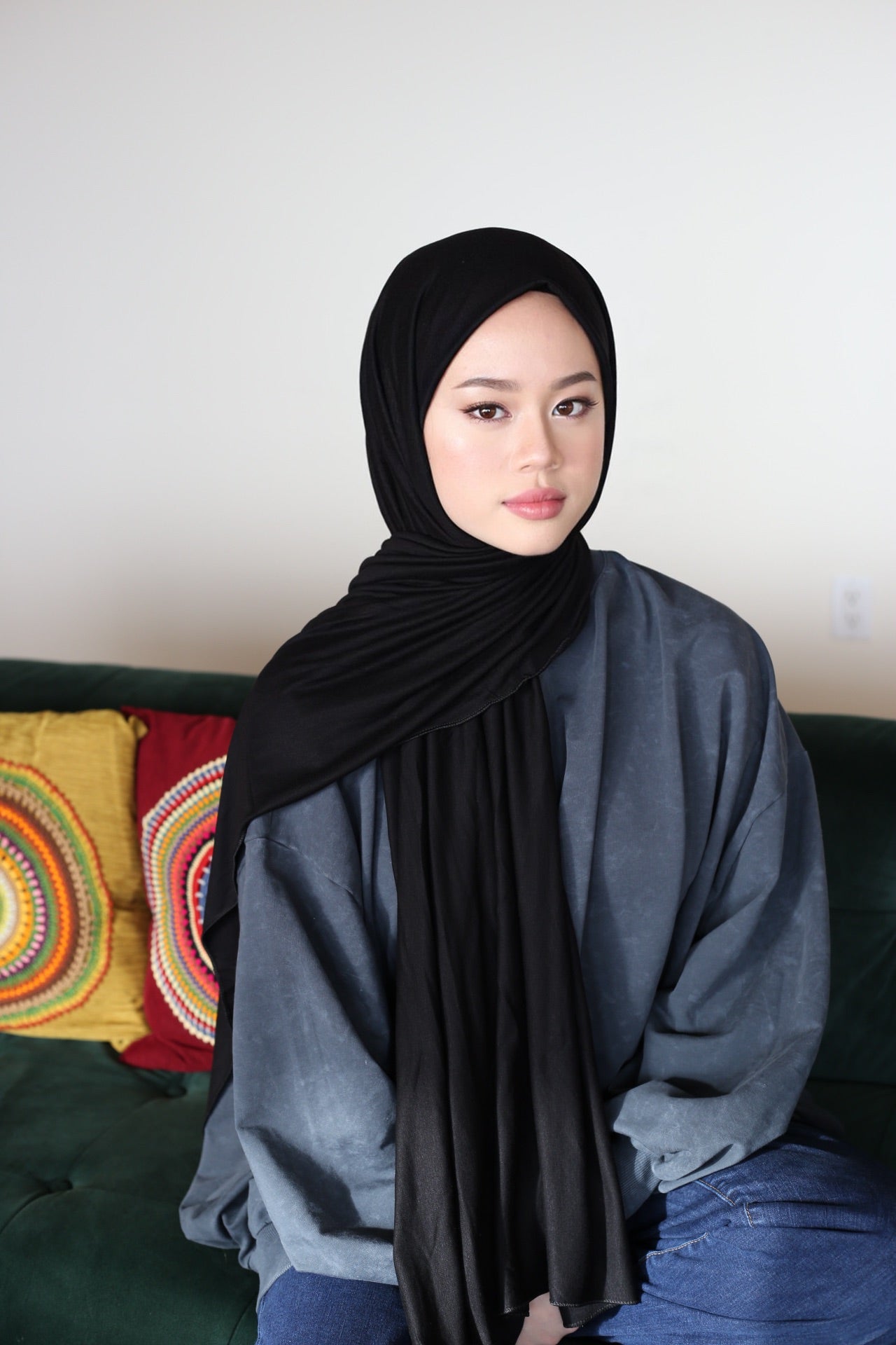 Jersey Hijab - Black