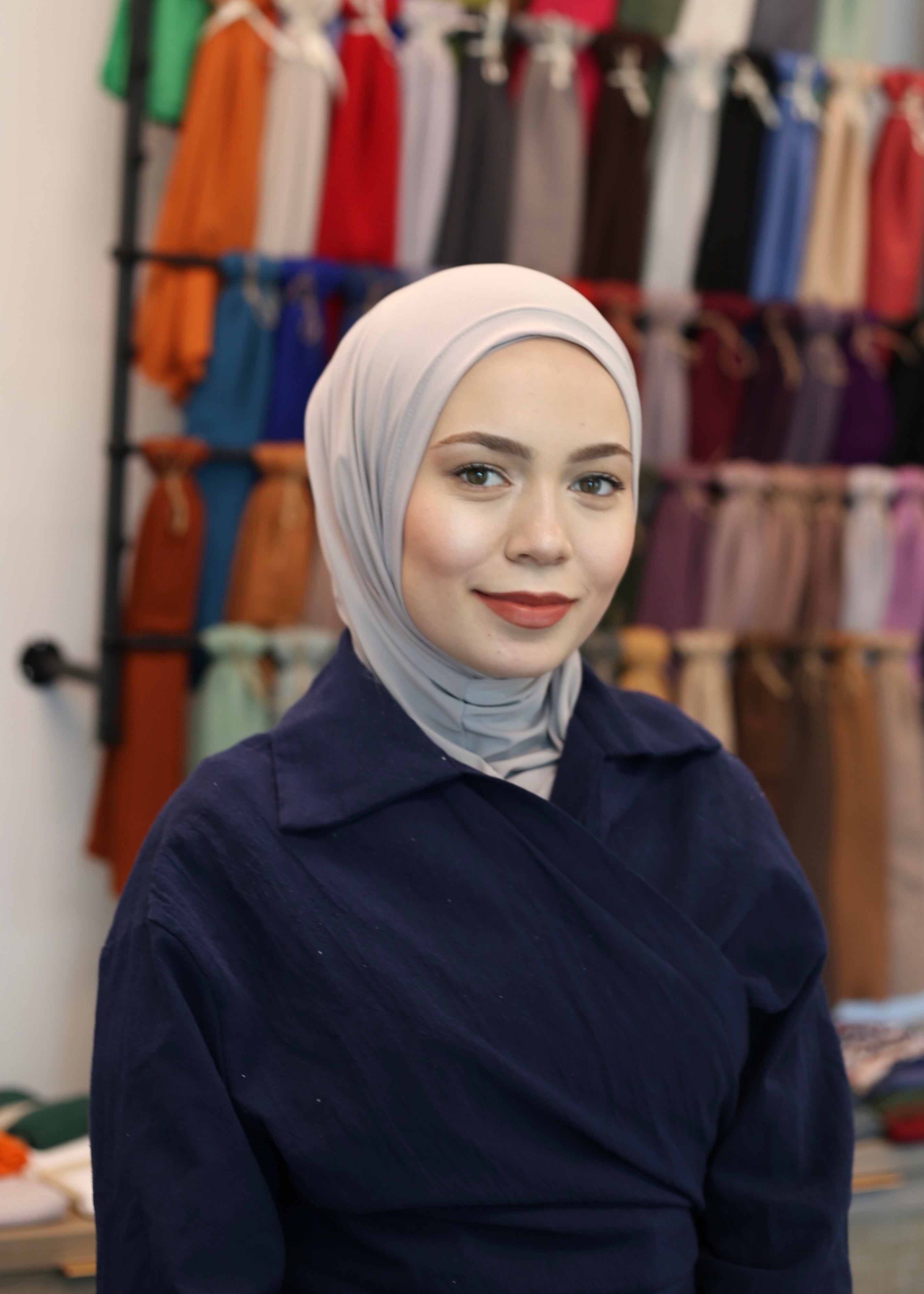 New Athletic Hijab -Beige (No Snap Closure)