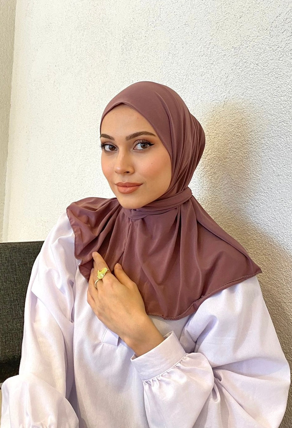 Athletic Hijab - Lilac Brown