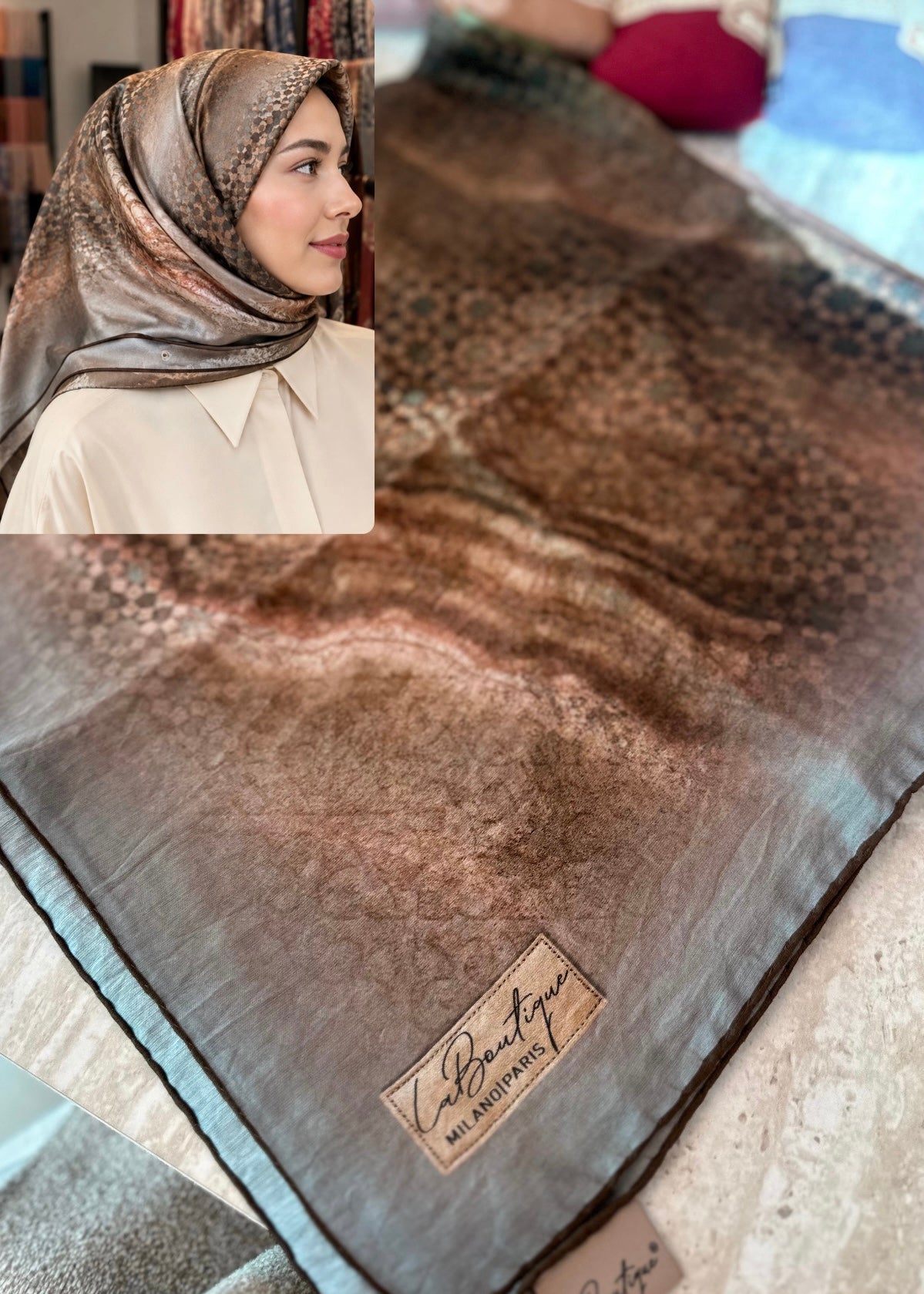 La Boutique Square Scarf - 50