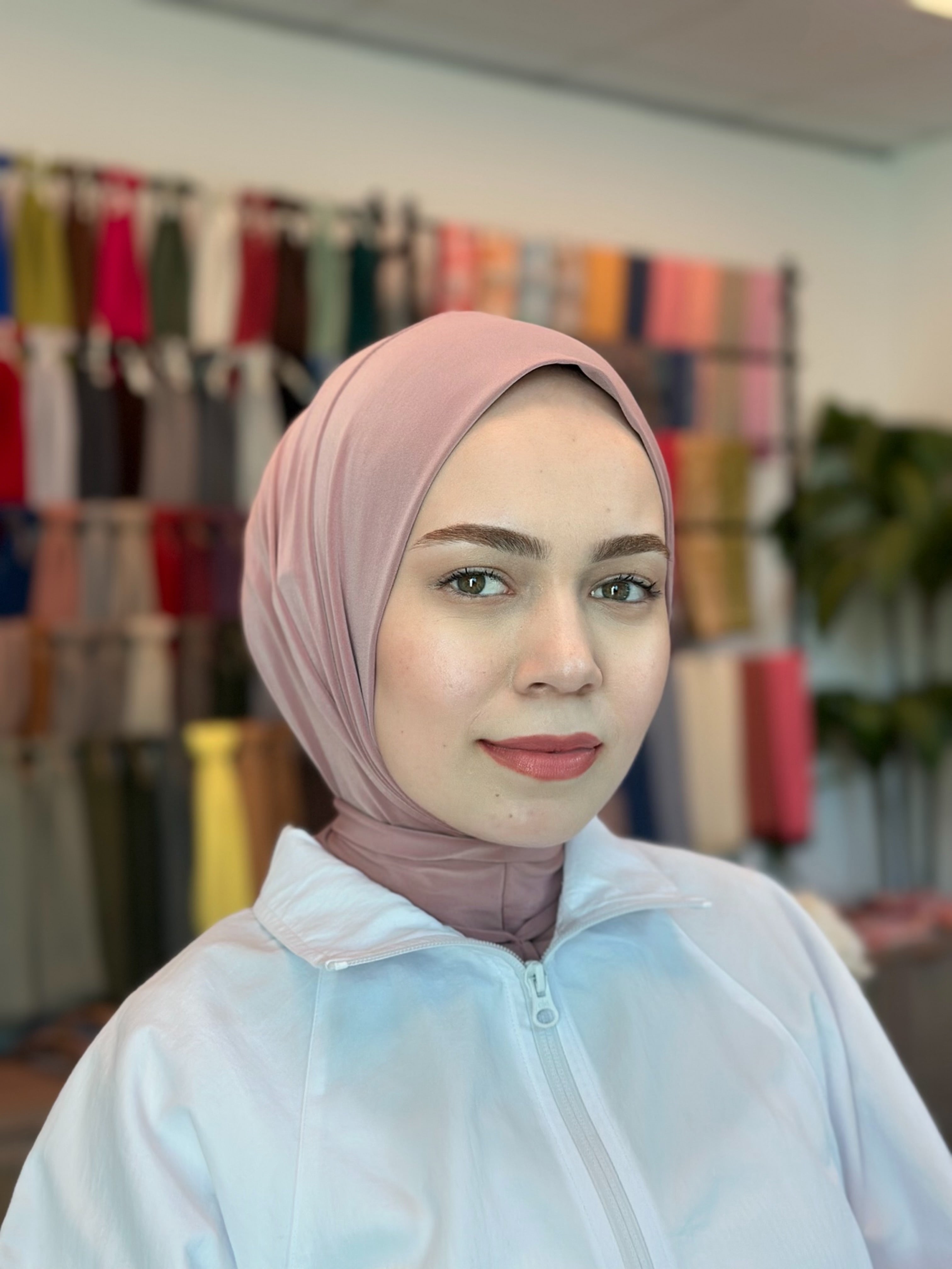 Athletic Hijab - Silk Blush