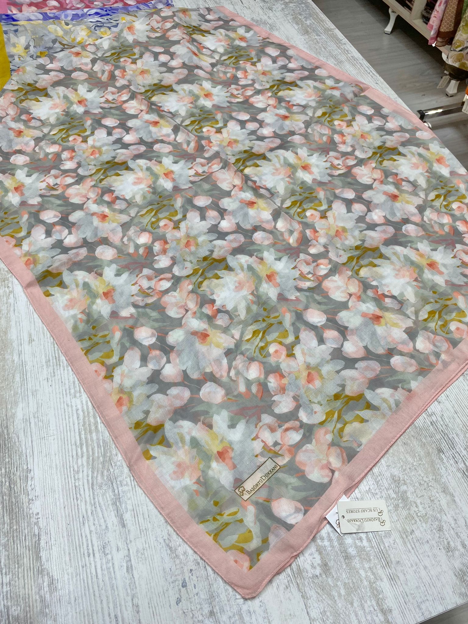 Garden Design Hijab - Soft Mint
